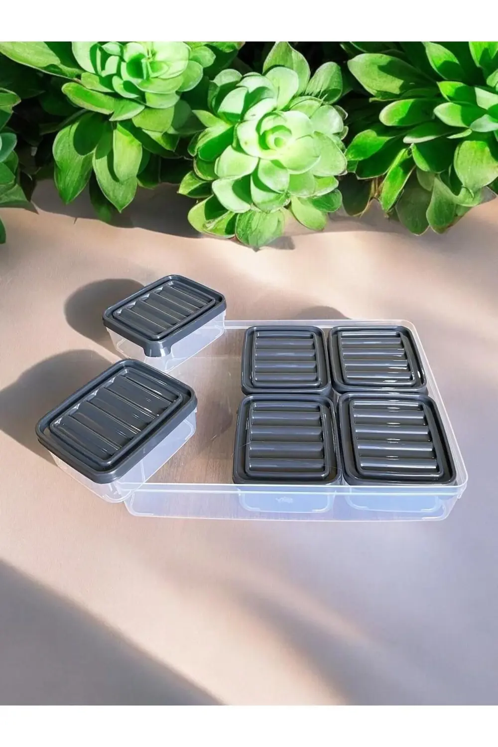 6 Bölmeli Vakumlu Saklama Kabı, Sızdırmaz ve Pratik Kahvaltılık S