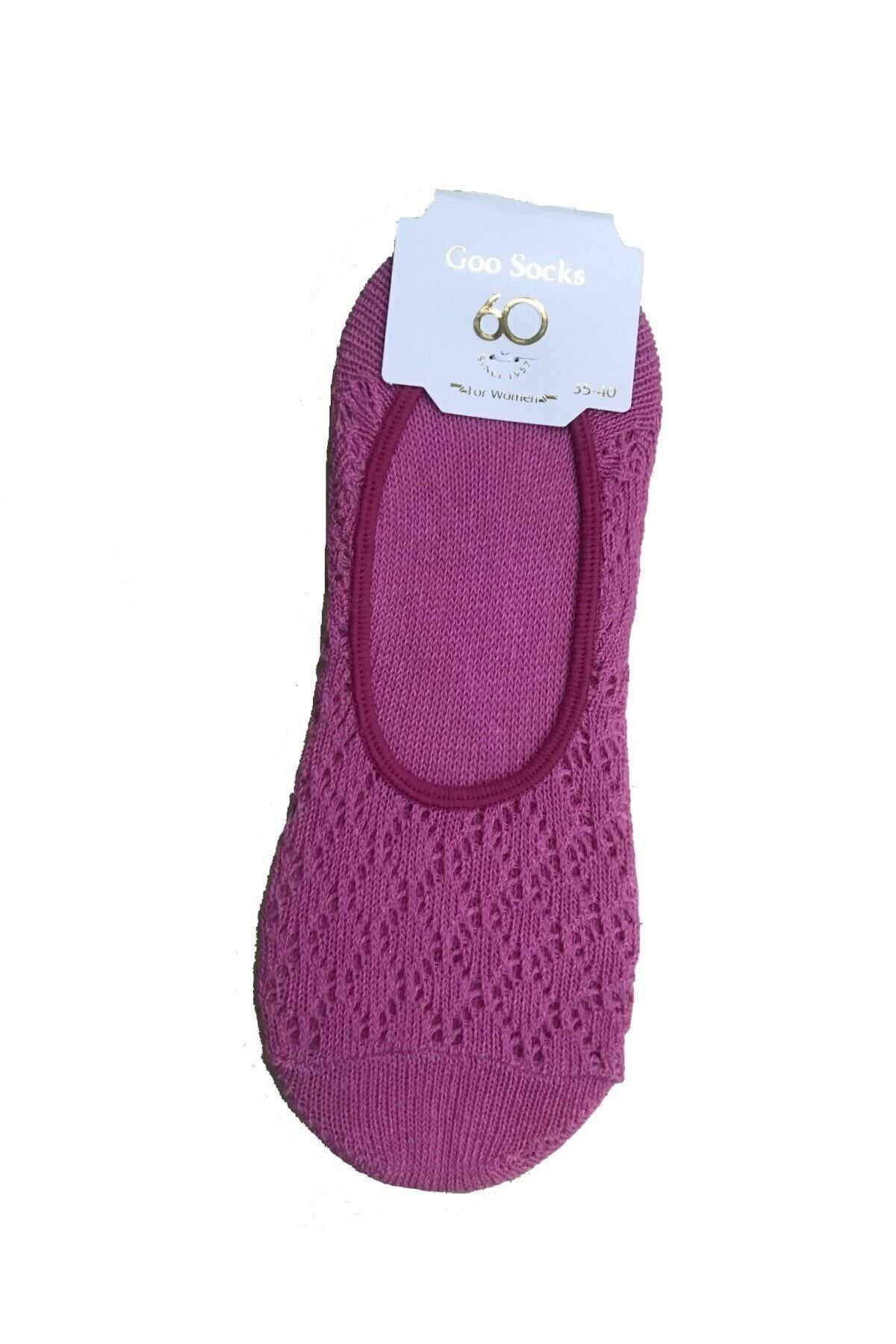 6 Çift Siyah Renk Fileli Babet Çorap