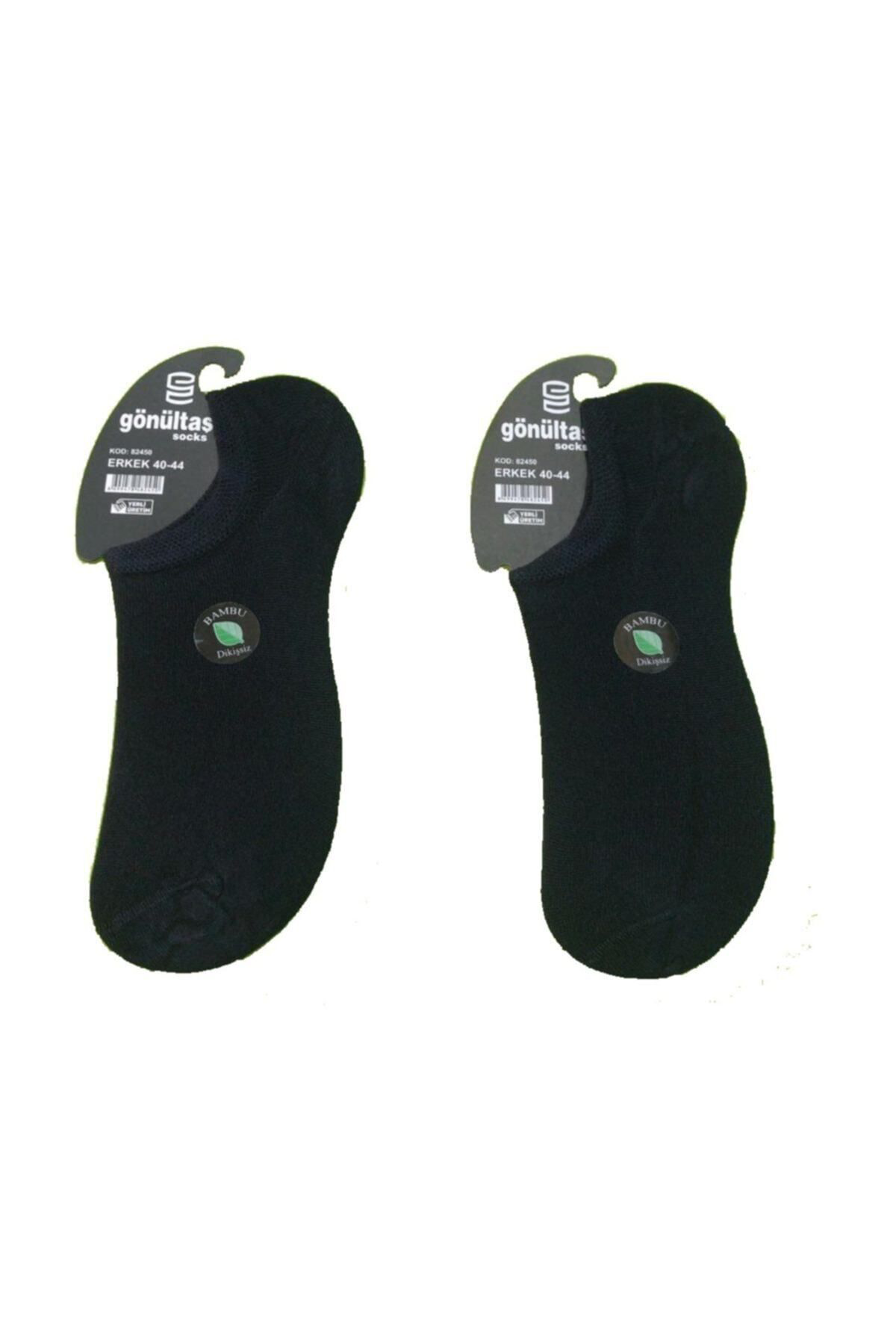 6 Çift Siyah Renk Dikişsiz Bambu Çorap