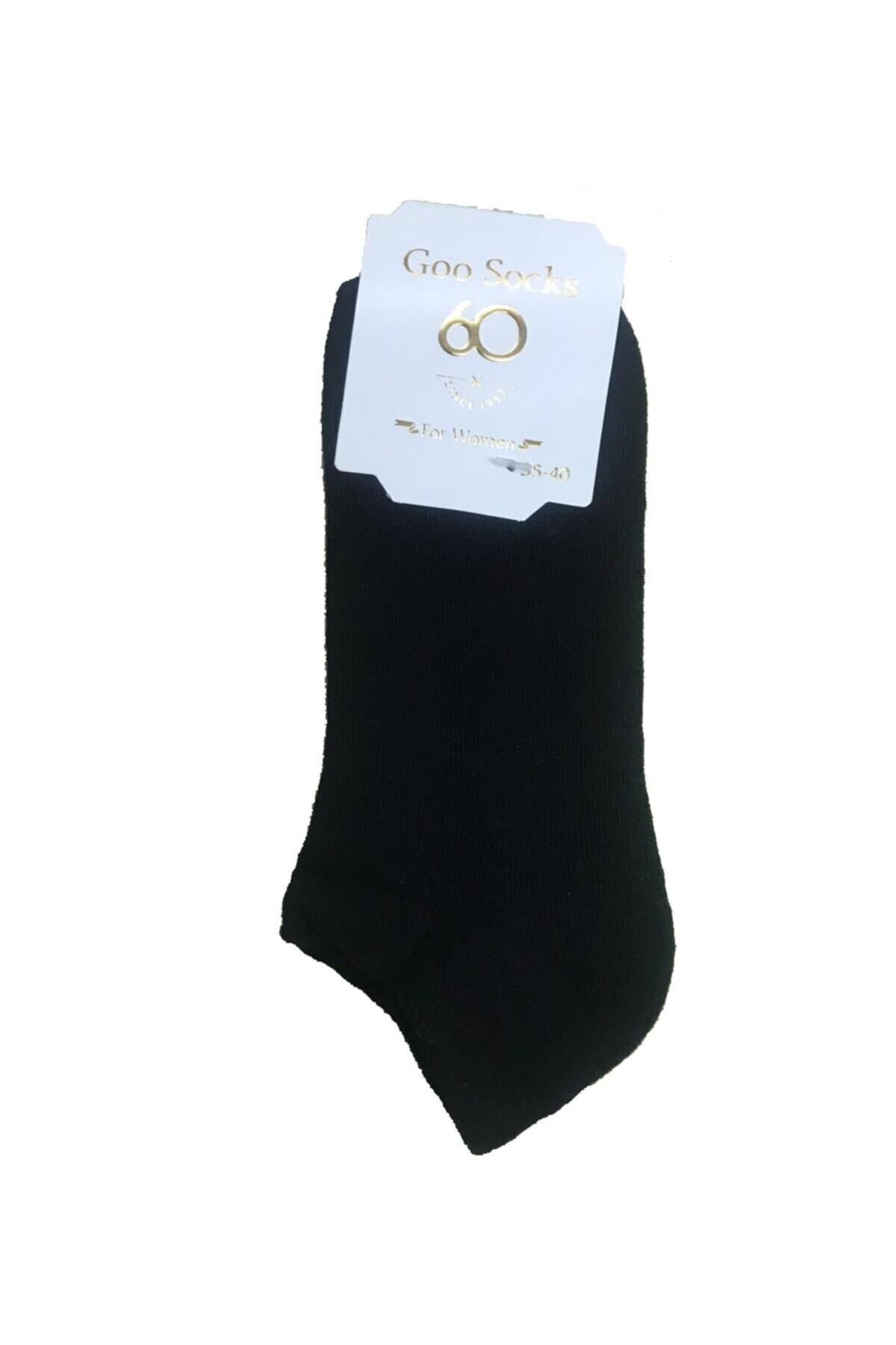 6 Çift Siyah Renk Patik Çorap