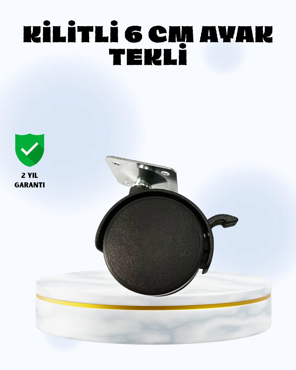 6 Cm Kilitli Tekerlek Ayak Tek Adet Diğer