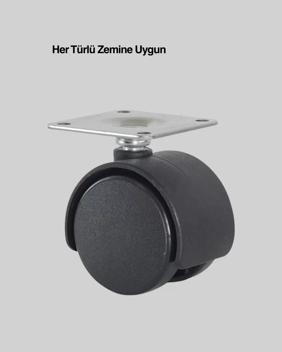 6 cm Kilitsiz Tekerlek Ayak - Mobilya Hareketliliği ve Zemin Koruması