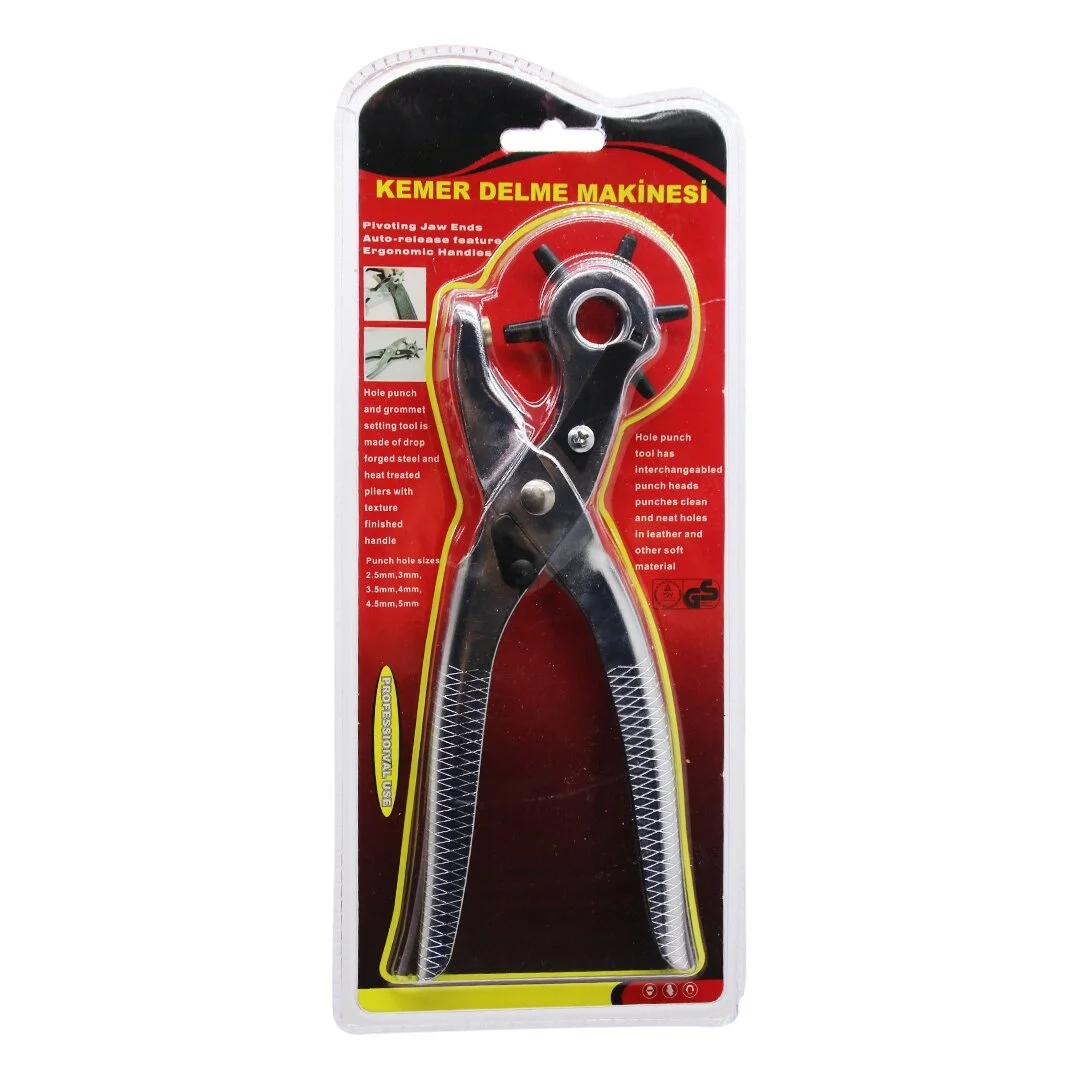 6 Diş Metal Kemer Delme Makinesi Pense