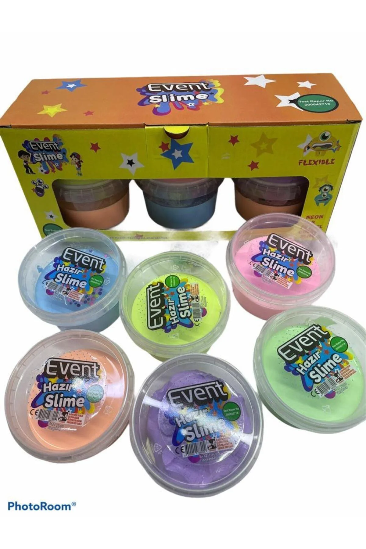 6 Farklı Renk Hazır Slime Set Hazır Slime Oyuncak Çocuklar İçin H