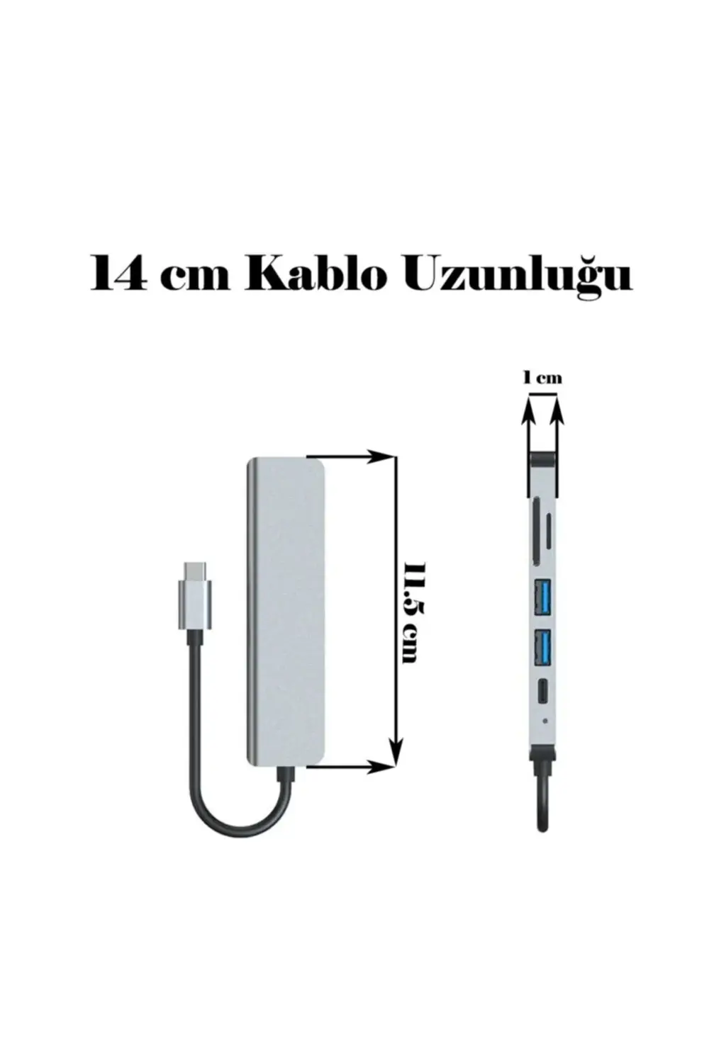 6 In 1 Type-c 3.1 Usb-c To Hdmı / 2 Usb 3.0 / Usb-c Pd / Sd / Tf