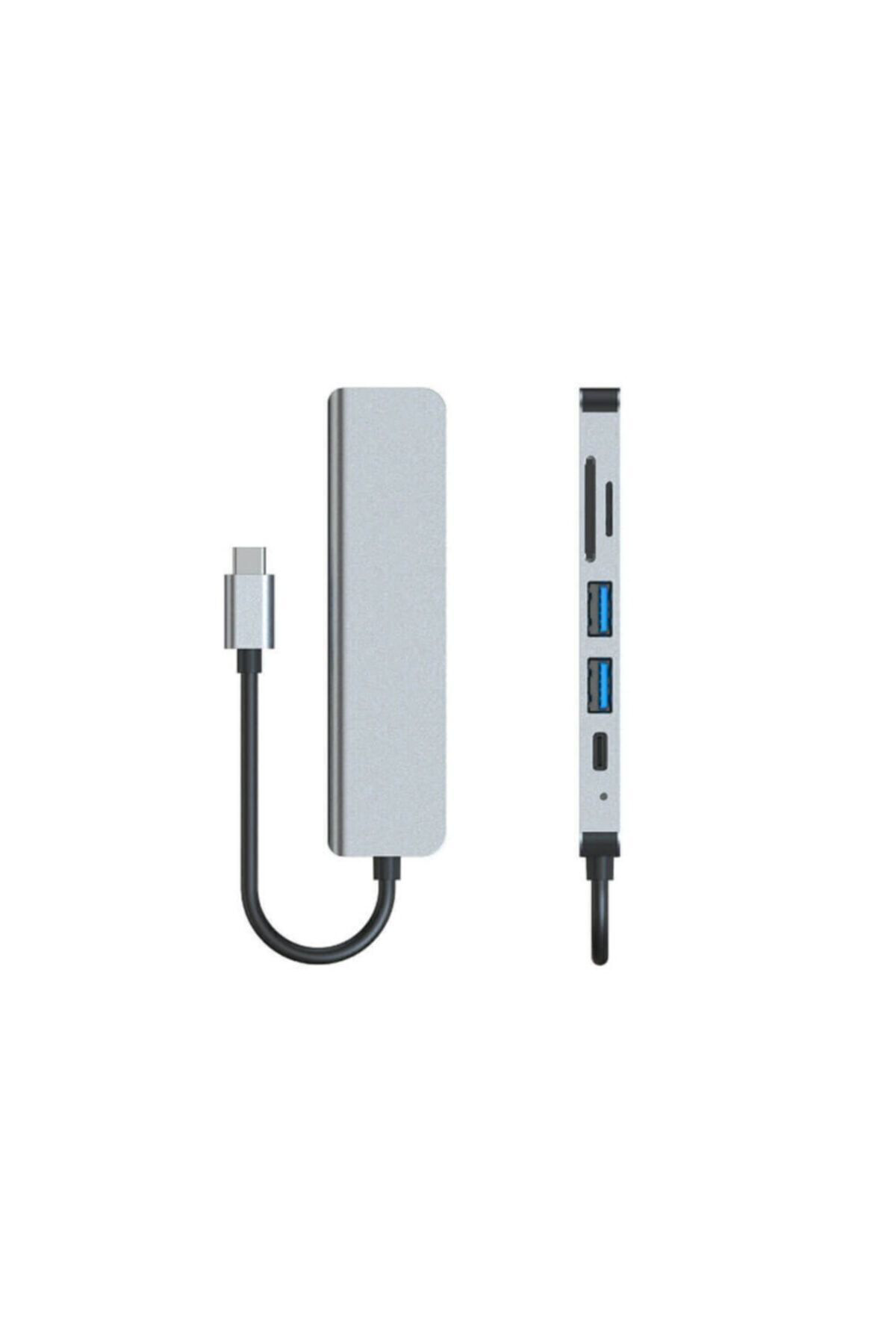 6 In 1 Type-c 3.1 Usb-c To Hdmı / 2 Usb 3.0 / Usb-c Pd / Sd / Tf