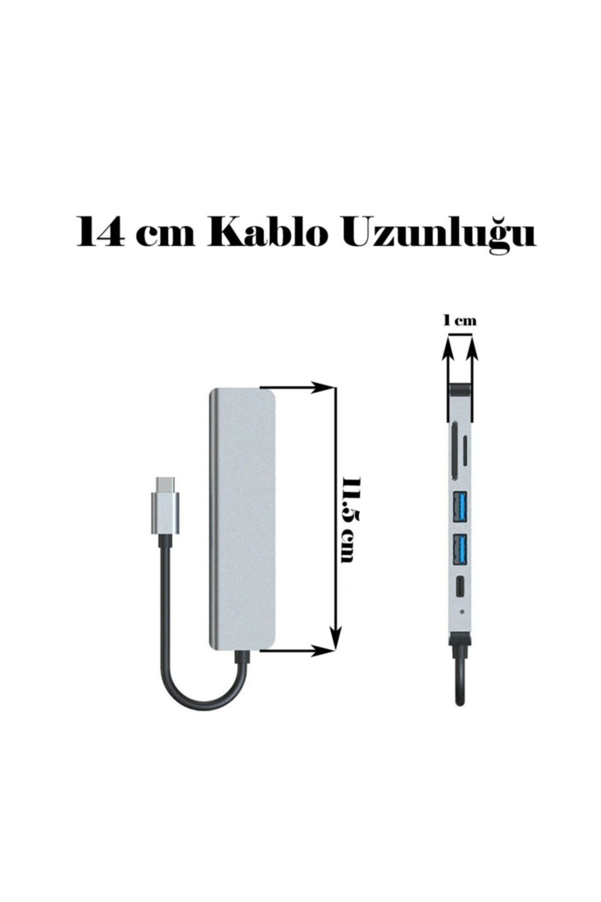 6 In 1 Type-c 3.1 Usb-c To Hdmı / 2 Usb 3.0 / Usb-c Pd / Sd / Tf