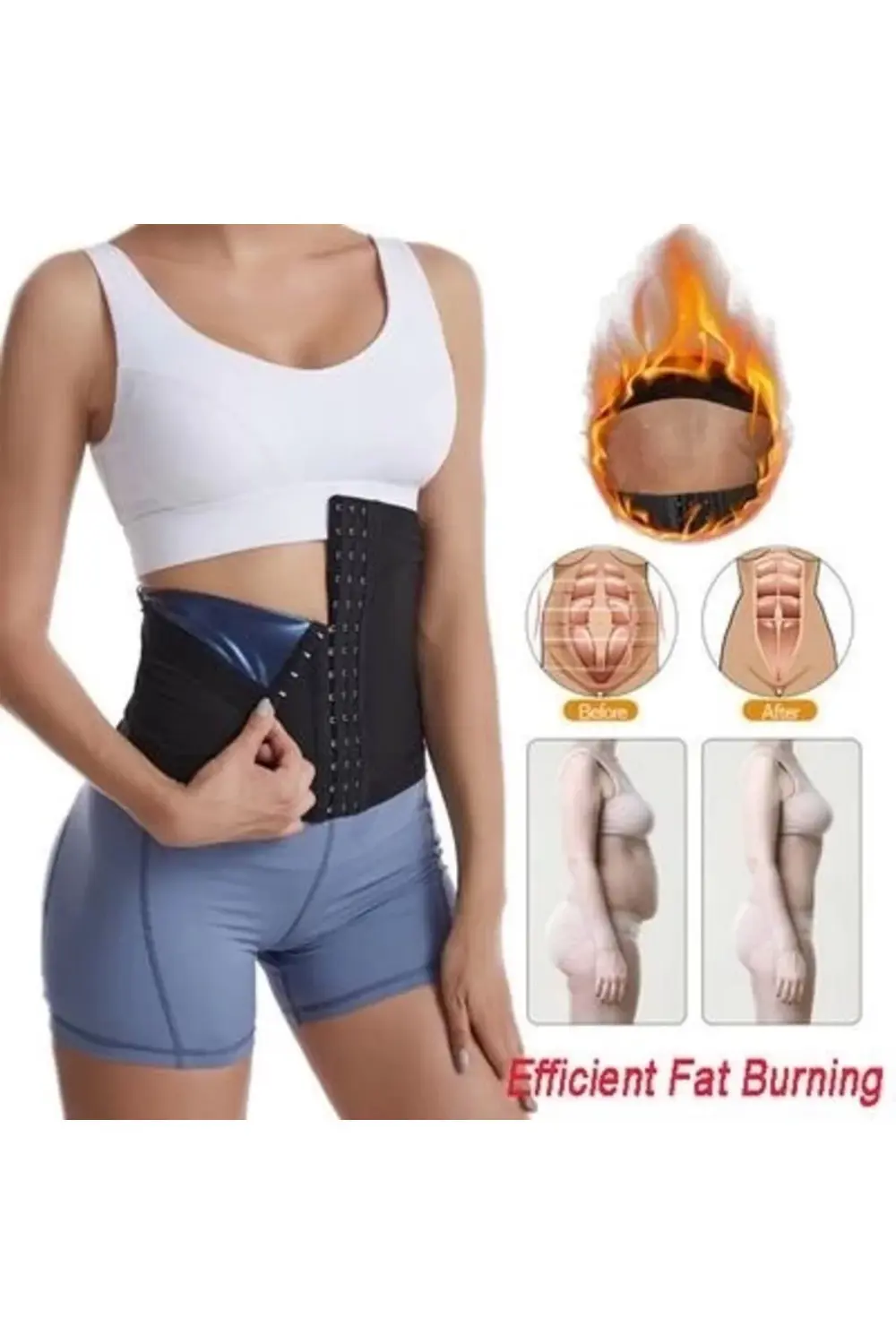 6 Kademe Unisex Bel Korsesi Vücut Şekillendirici 6 Kademe Unisex Bel Korsesi Vücut Şekillendirici