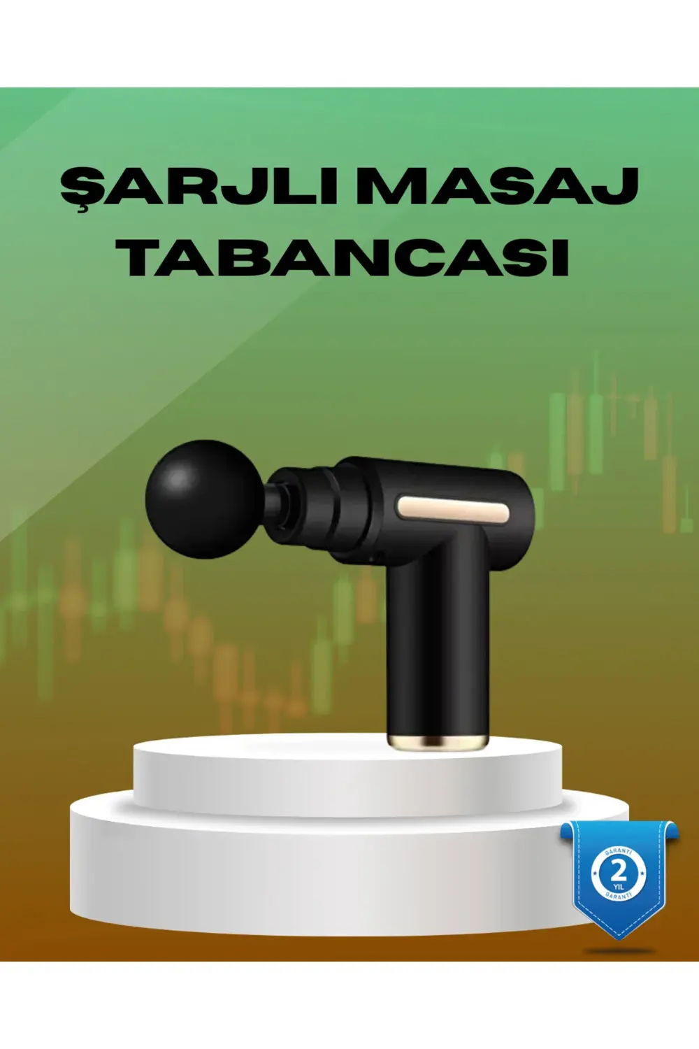 Kanonik Education 6 Kademeli Kas Masaj Tabancası 4 Başlıklı Güçlü Sessiz Sporcu Mas