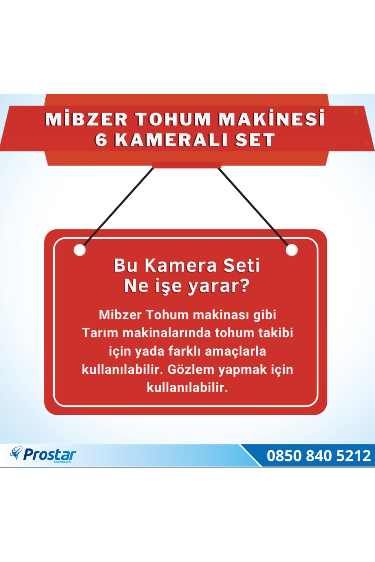 Navistar 6 Kameralı Mibzer Havalı Tohum Makinesi 9 İnç Hdmi Monitörlü Kame