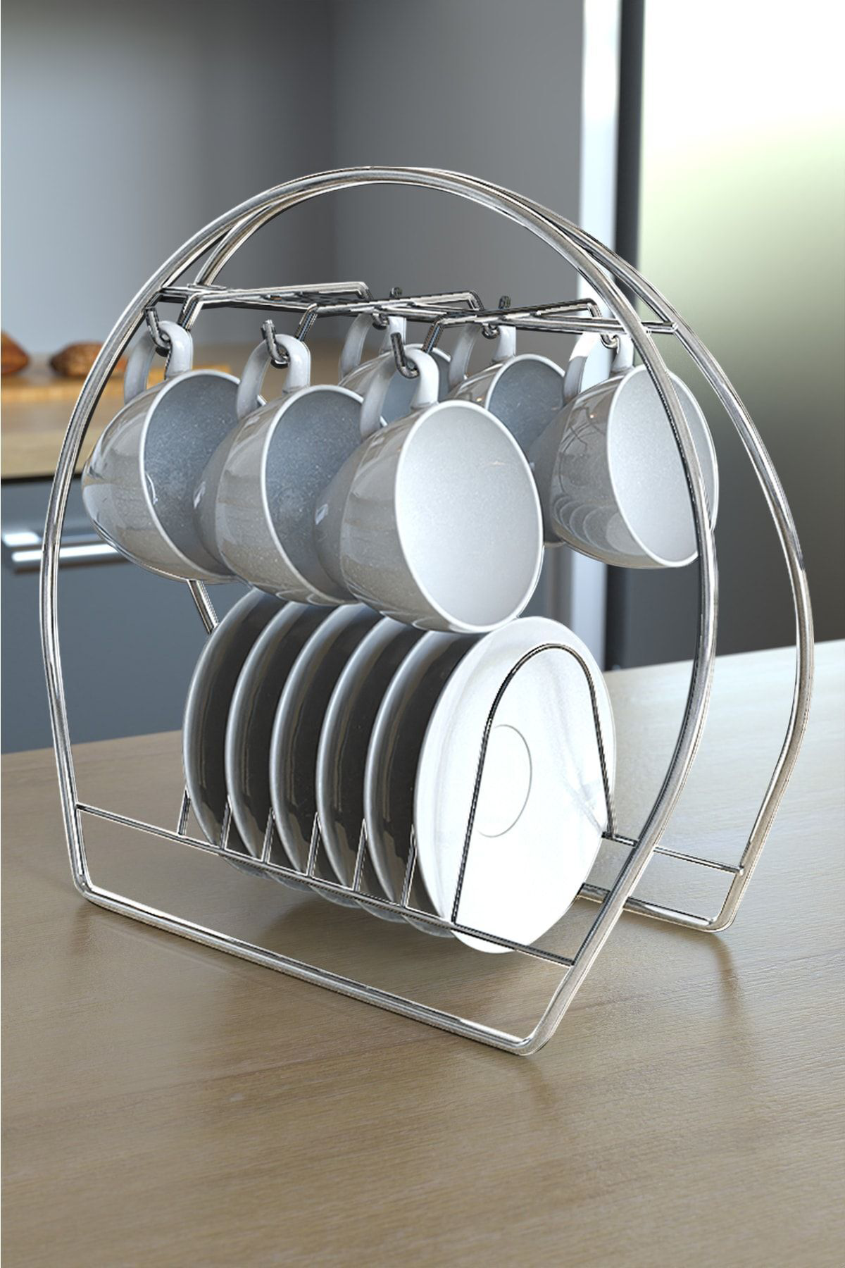 Coco Life 6 Kancali Şik Fincan Askiliği | Bardak Standi Kahve Fincani Stand