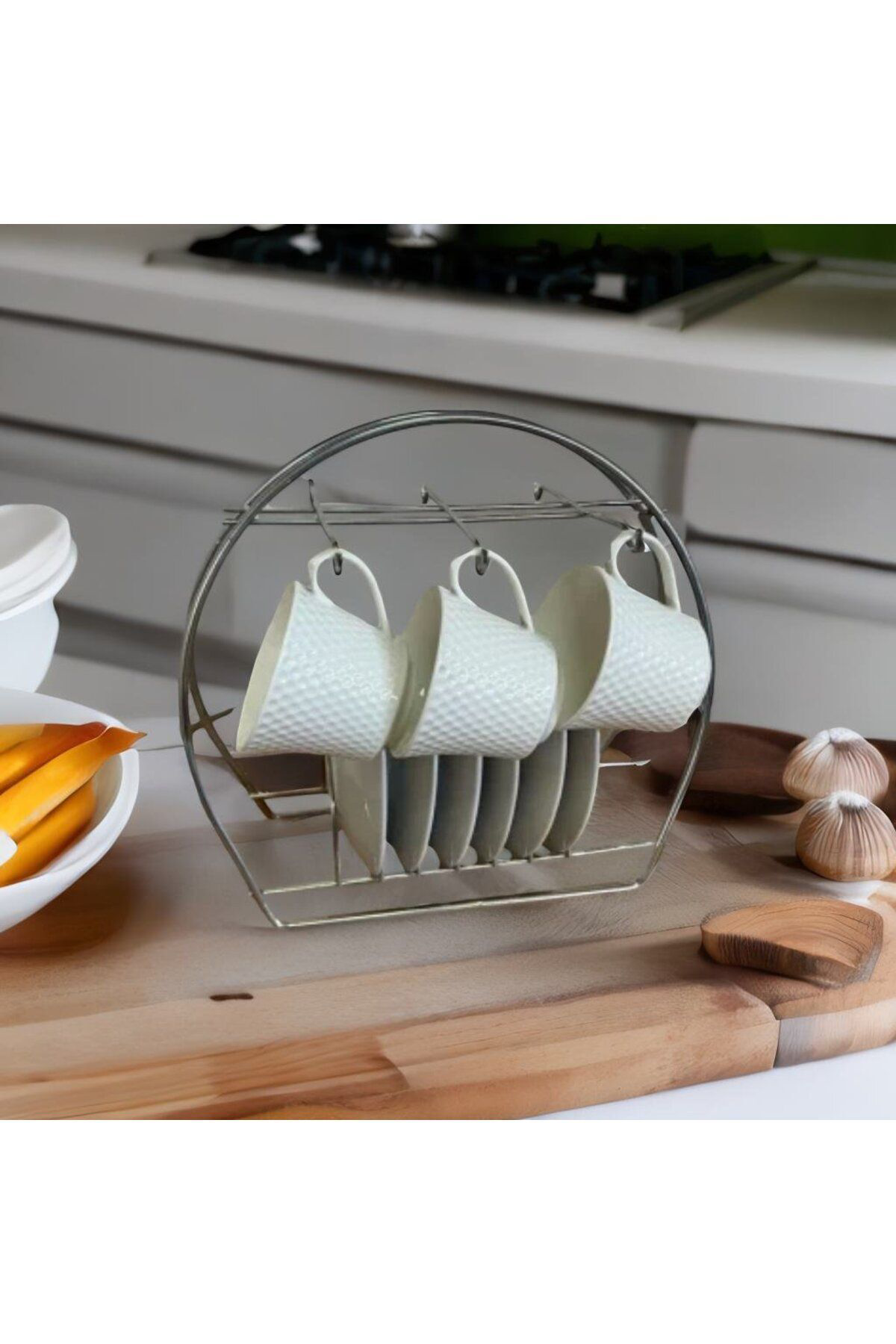 Coco Life 6 Kancali Şik Fincan Askiliği | Bardak Standi Kahve Fincani Stand