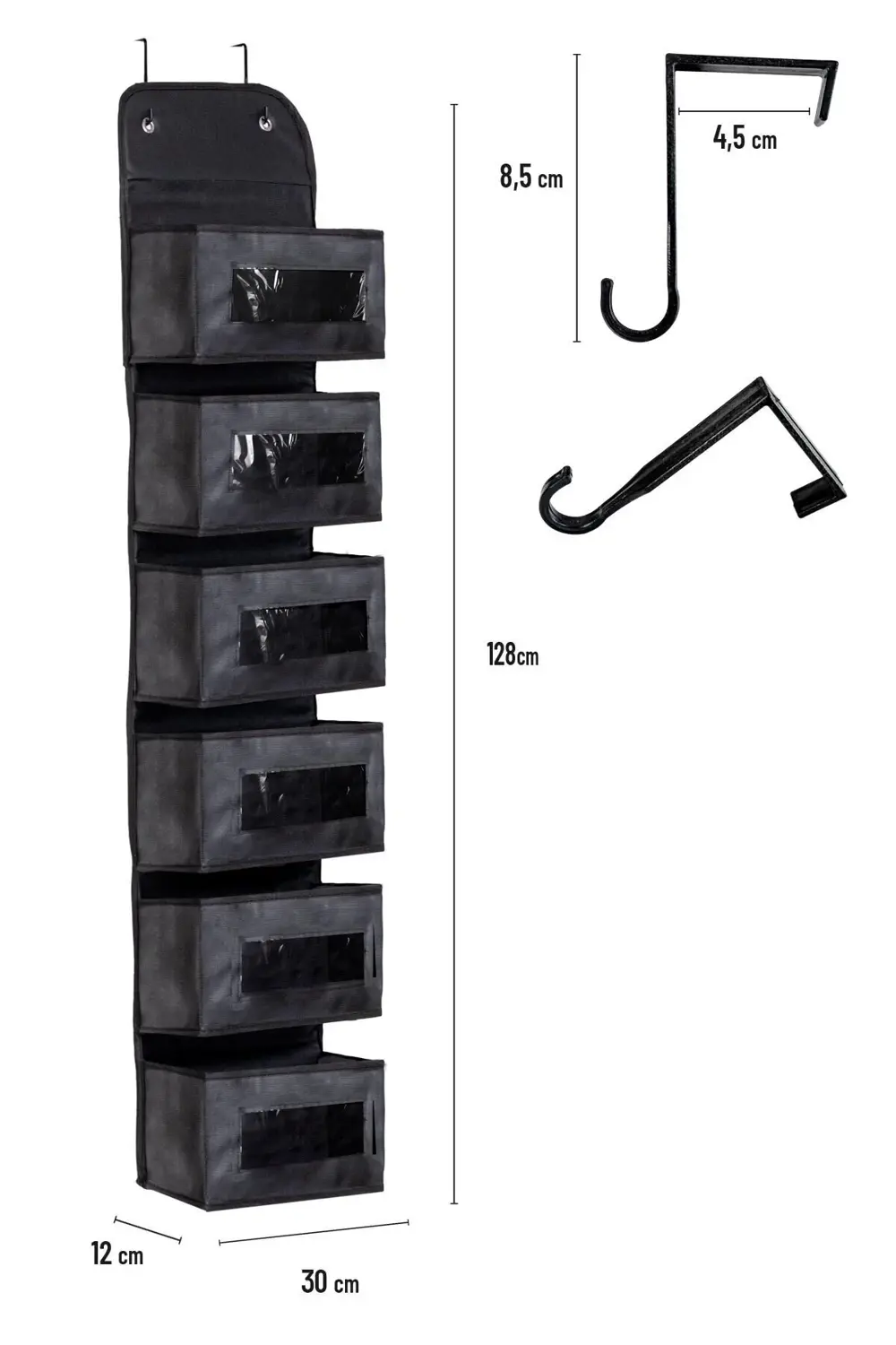 6 Katlı Kapı Arkası Düzenleyici Raf Bebek Eşyası Çocuk Odası Bany