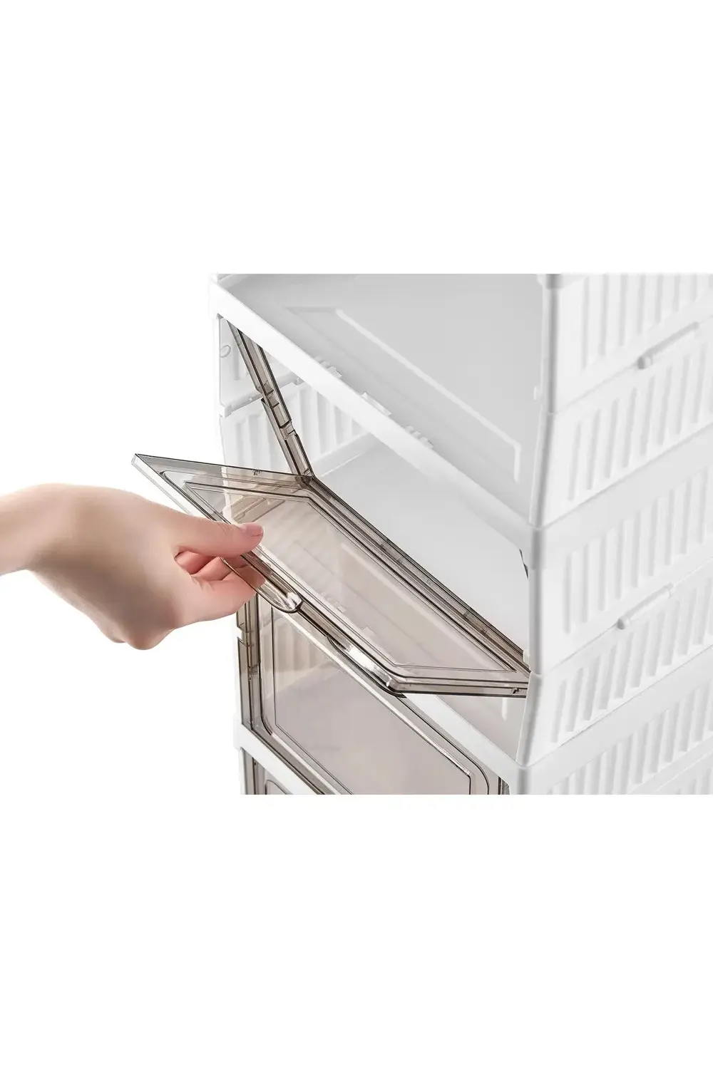 6 Katlı Modüler Ayakkabılık Portatif Katlanabilen Ayakkabı Dolabı