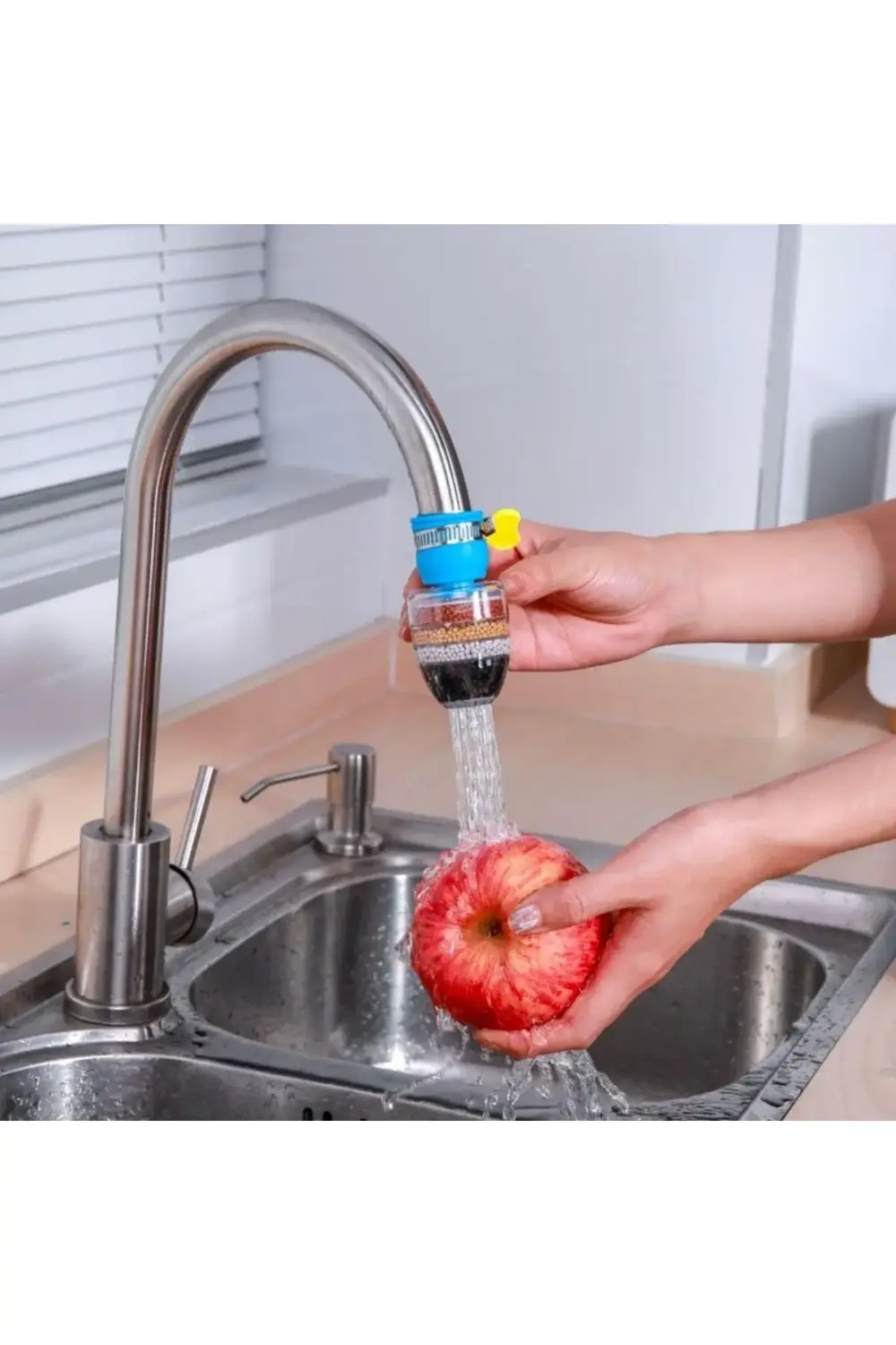 ® 6 Katmanlı Musluk Ucu Filtreli Su Tasarruflu Hijjenik Musluk Ba ® 6 Katmanlı Musluk Ucu Filtreli Su Tasarruflu Hijjenik Musluk Ba