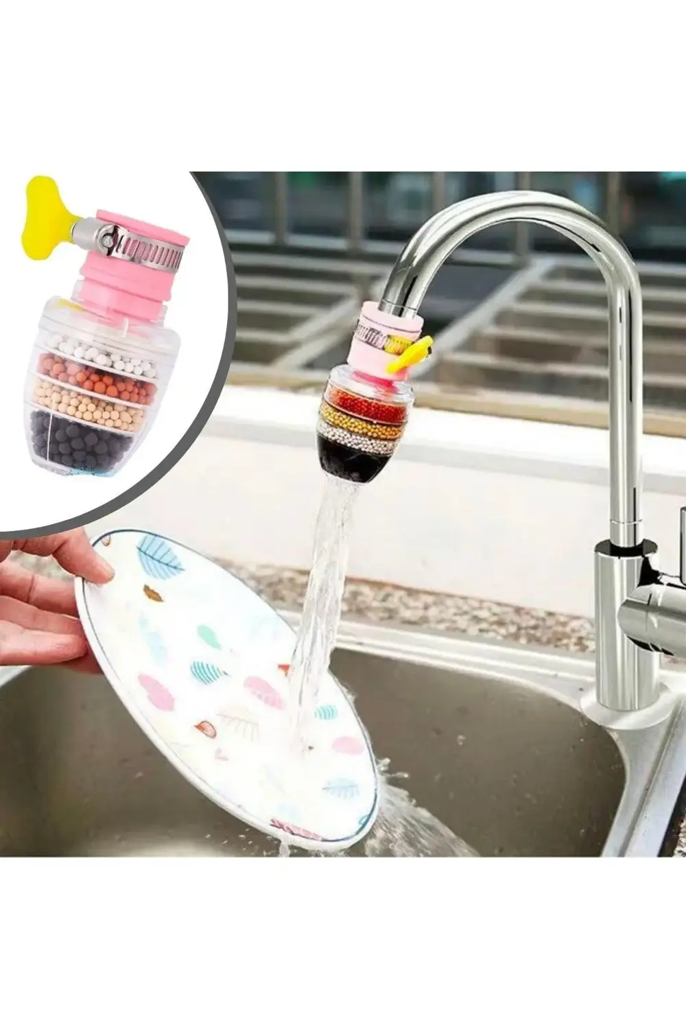 ® 6 Katmanlı Musluk Ucu Filtreli Su Tasarruflu Hijjenik Musluk Ba ® 6 Katmanlı Musluk Ucu Filtreli Su Tasarruflu Hijjenik Musluk Ba