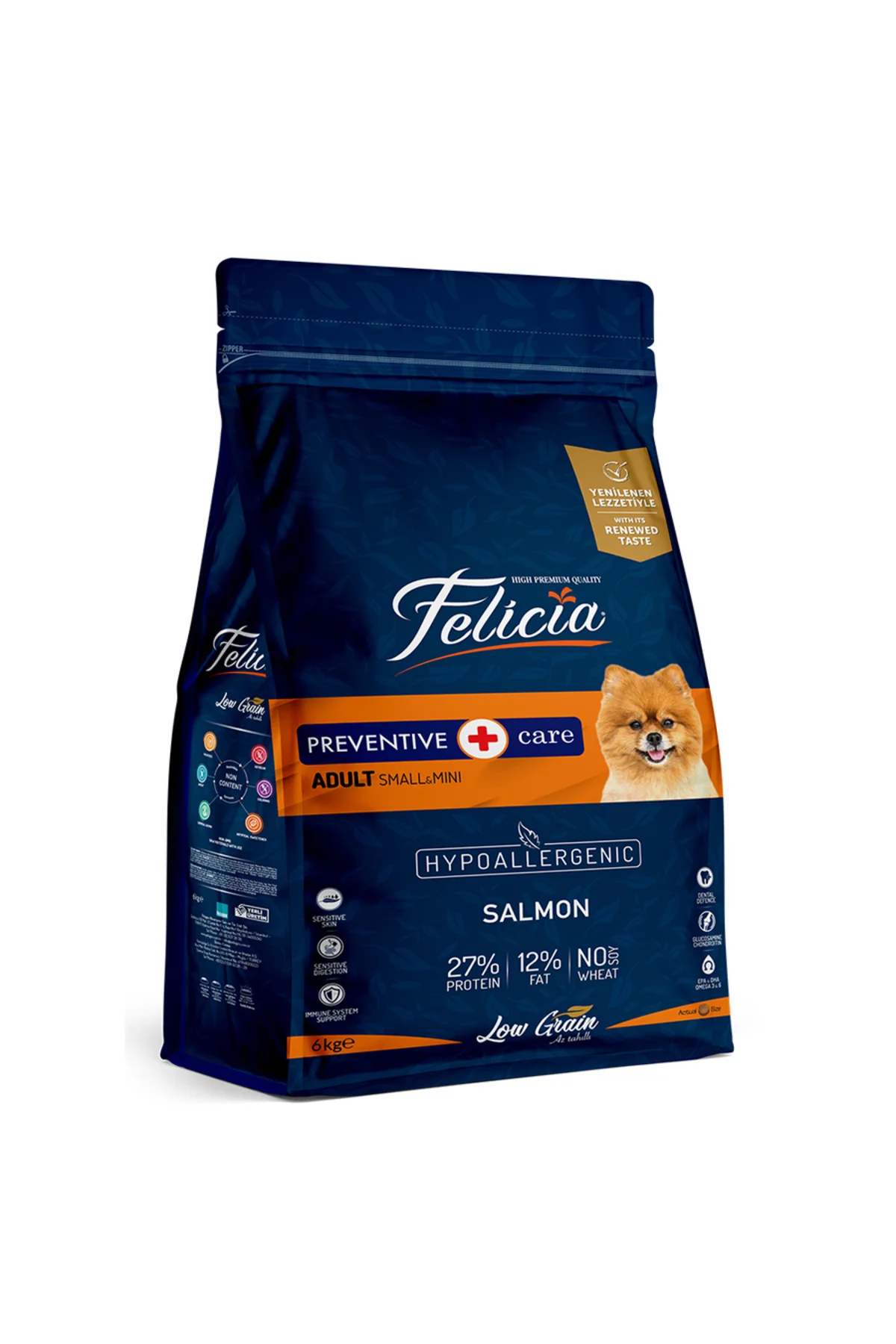 6 Kg Yetişkin Somonlu Small Az Tahıllı /Mini HypoAllergenic Köpek