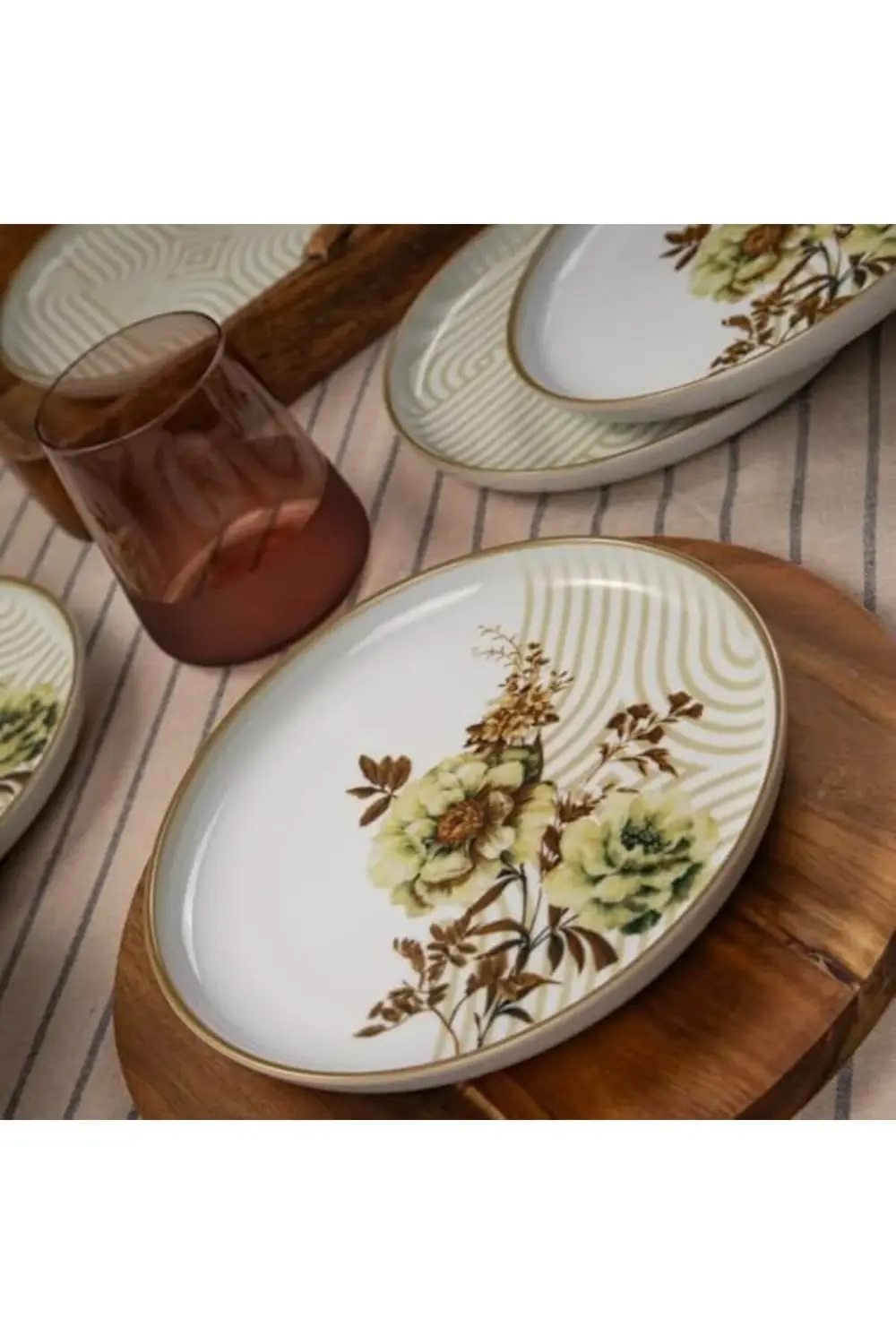 6 Kişilik 19 Cm Pasta Takımı Nostalji 395519