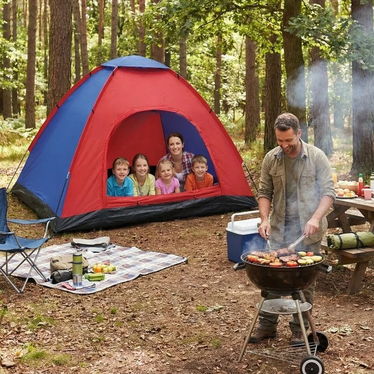 6 Kişilik Manuel Kurulum Kamp Çadırı – Aile, Doğa, Piknik Ve Outdoor Kamp Çadırı 220x250x150 Cm Bx40 Fiyatı, Yorumları ve Özellikleri