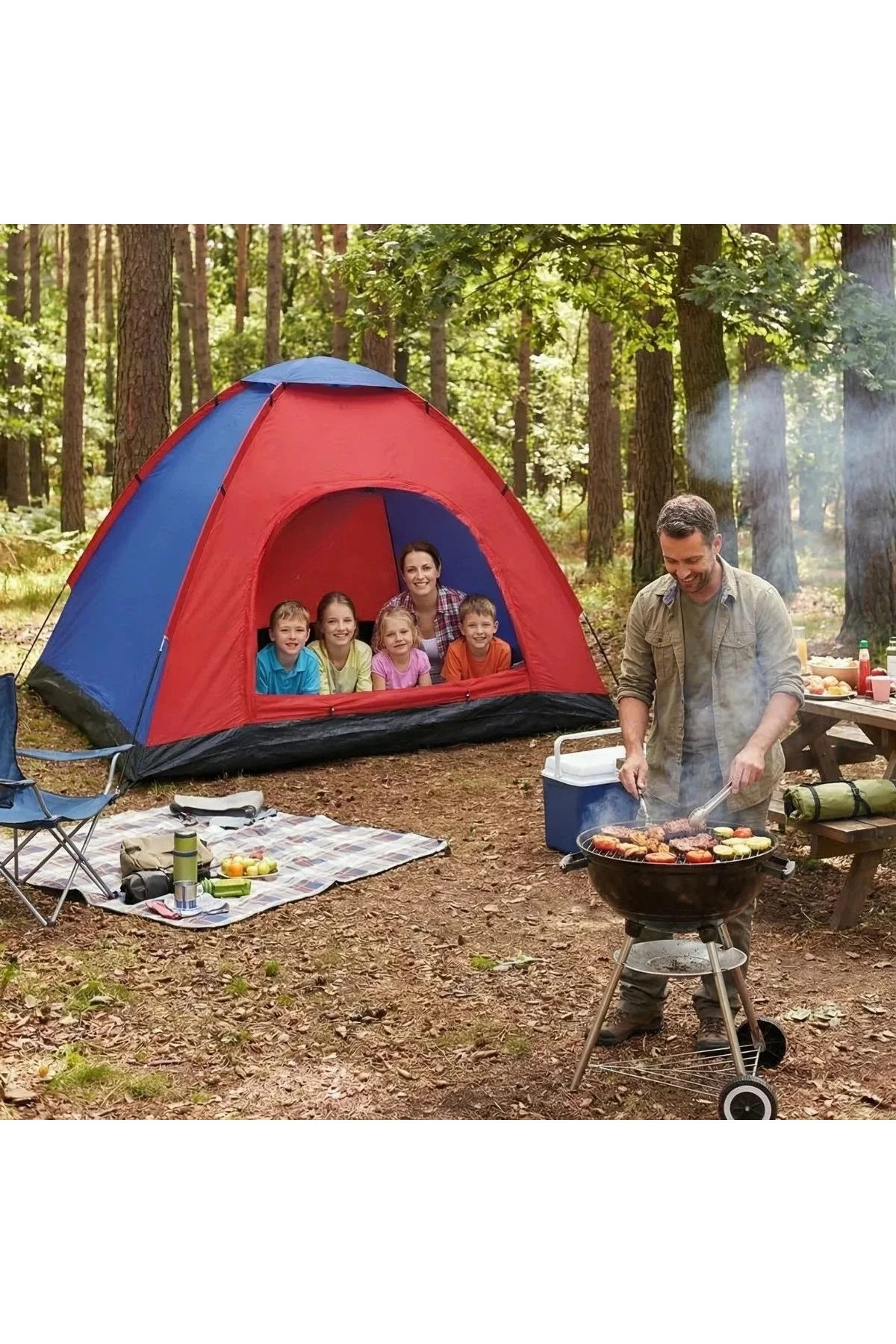 6 Kişilik Manuel Kurulum Kamp Çadırı – Aile, Doğa, Piknik ve Outdoor Kamp Çadırı 220x250x150 cm 6 Kişilik Manuel Kurulum Kamp Çadırı – Aile, Doğa, Piknik ve Outdoor Kamp Çadırı 220x250x150 cm