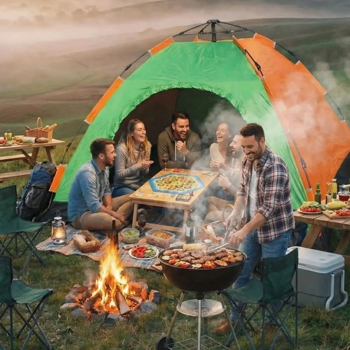 6 Kişilik Otomatik Kurulum Kamp Çadırı – Outdoor Aile, Doğa, Suya Dayanıklı Hızlı Kurulum Çadır 220x250x160 Cm Bx40 Fiyatı, Yorumları ve Özellikleri