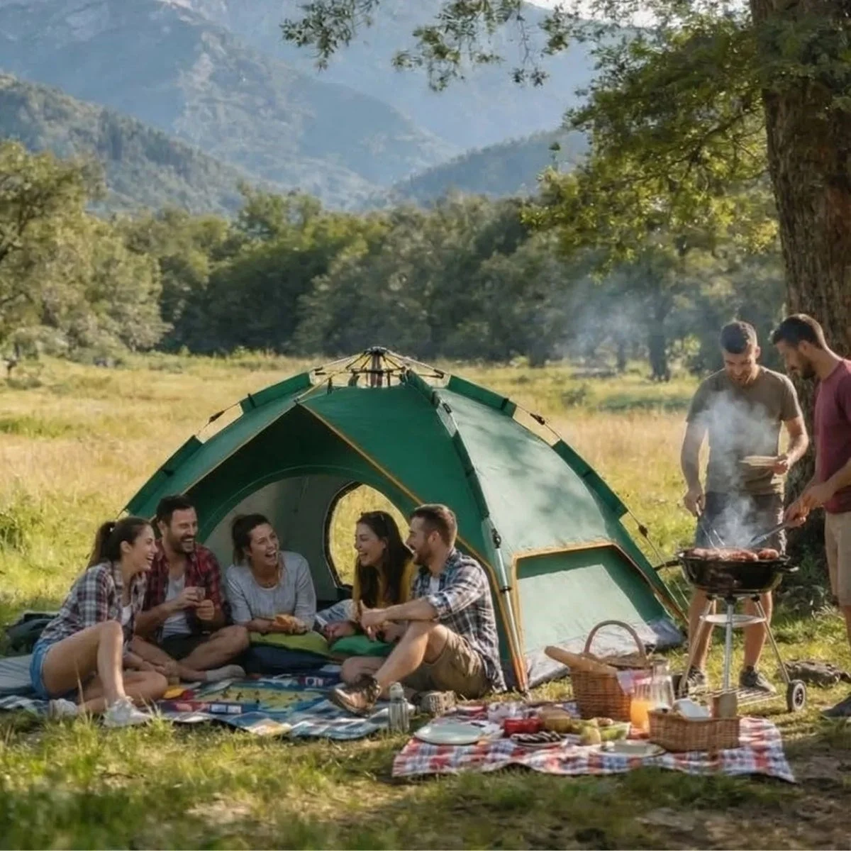 6 kişilik Otomatik Kamp Çadırı – Çift Katmanlı, Suya Dayanıklı, Hızlı Kurulum Outdoor Aile Ve Doğa Çadırı 200x250x150 Cm Bx40 Fiyatı, Yorumları ve Özellikleri