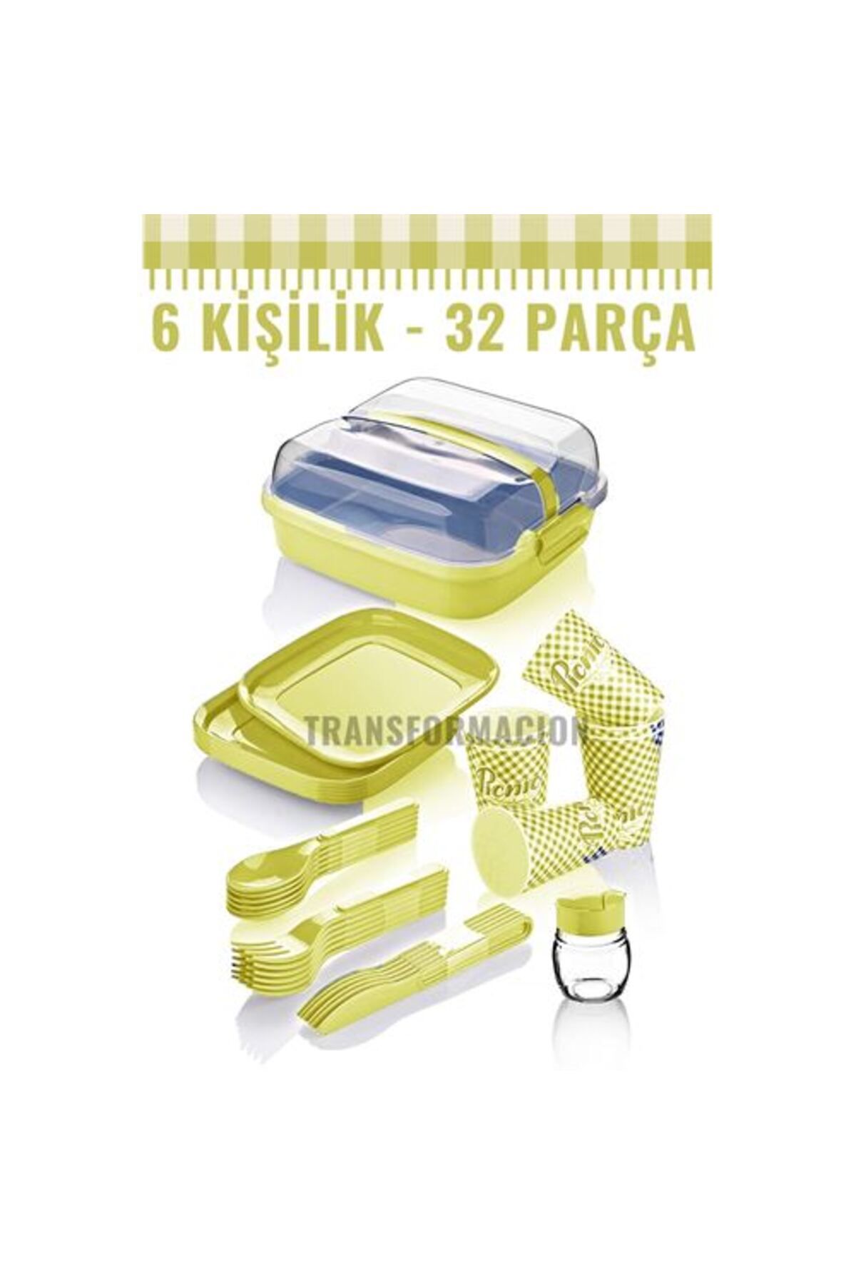 6 Kişilik Piknik Seti Gervasoni Design SARI