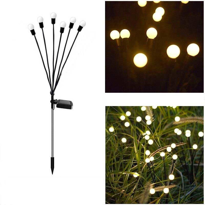 6 Ledli Güneş Enerjili Bahçe Çiti Aydınlatma Lamba Gün Işığı 1 Ad