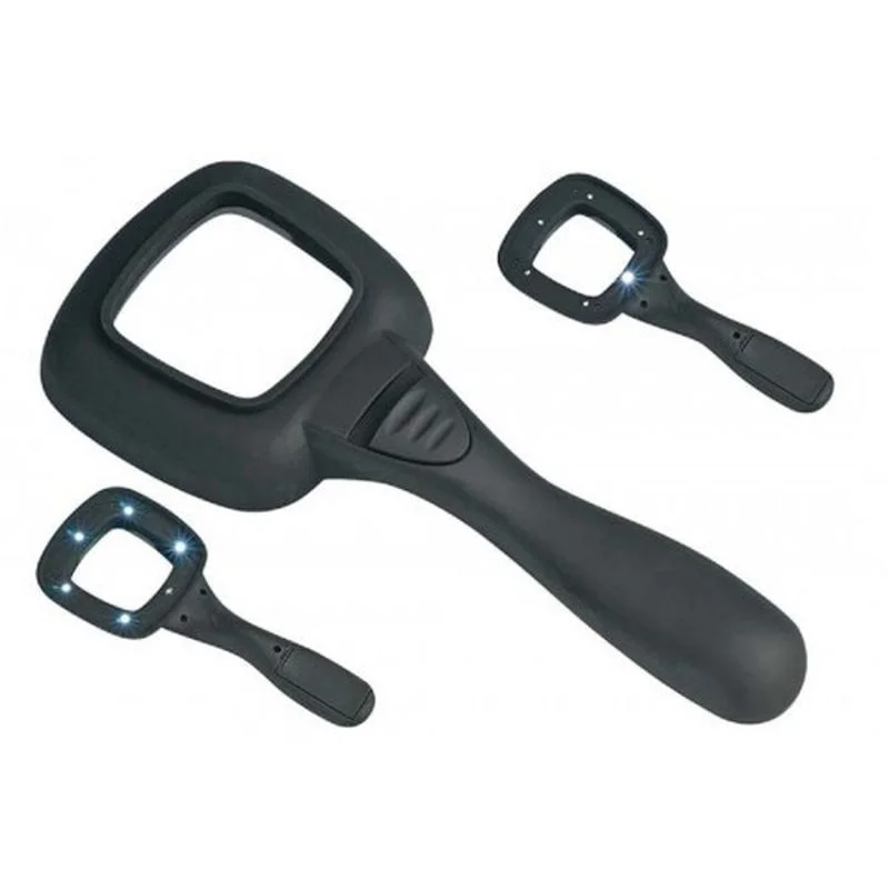 6 Ledli Ve Mor Işıklı Büyüteç 60Mm
