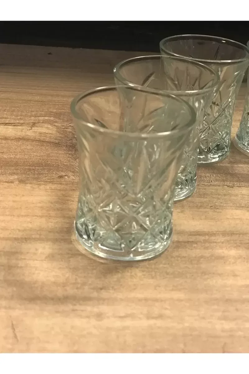 6 Lı Asya Kahve Yanı Su Bardağı Şeffaf Renk Royaleks-70279 6 Lı Asya Kahve Yanı Su Bardağı Şeffaf Renk Royaleks-70279