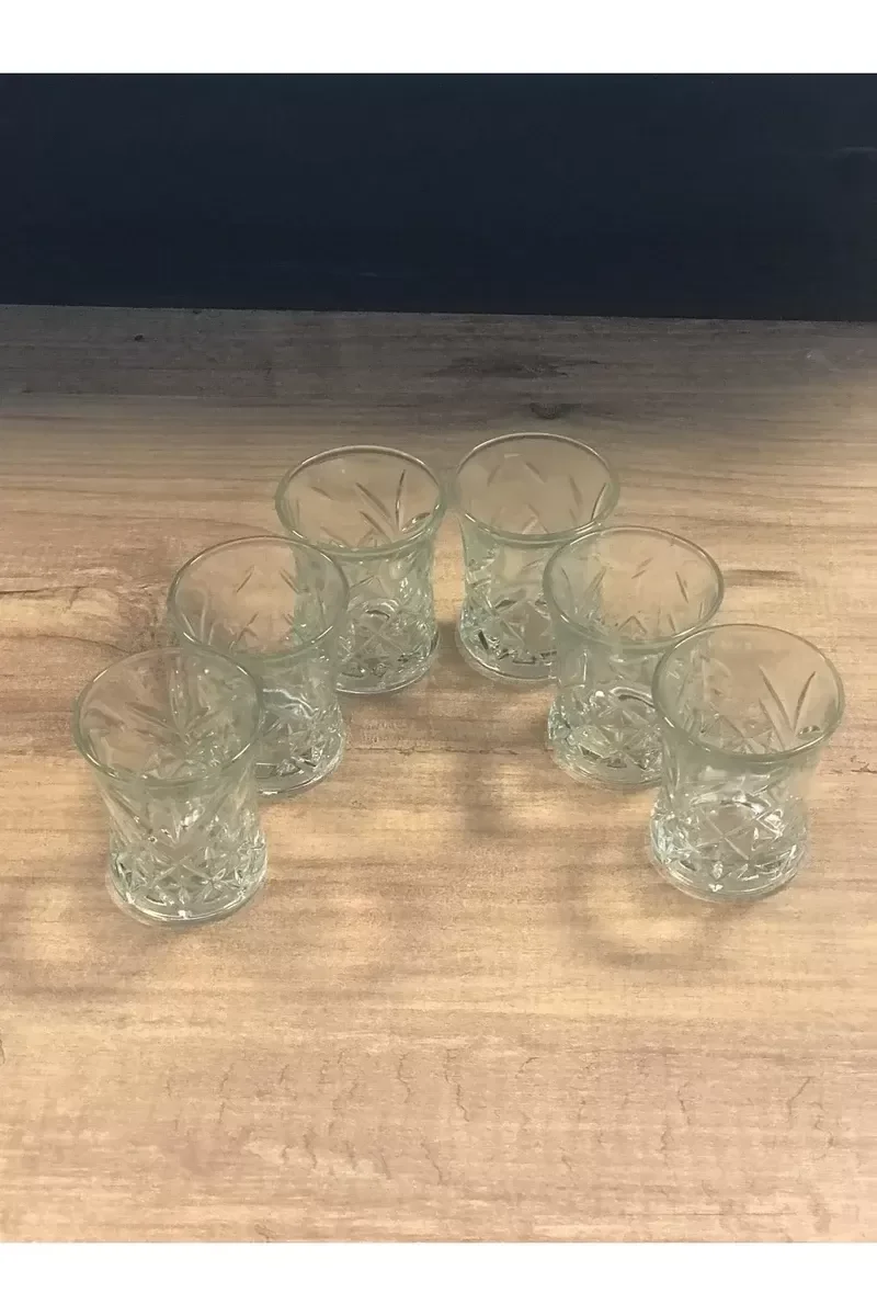 6 Lı Asya Kahve Yanı Su Bardağı Şeffaf Renk Royaleks-70279 6 Lı Asya Kahve Yanı Su Bardağı Şeffaf Renk Royaleks-70279