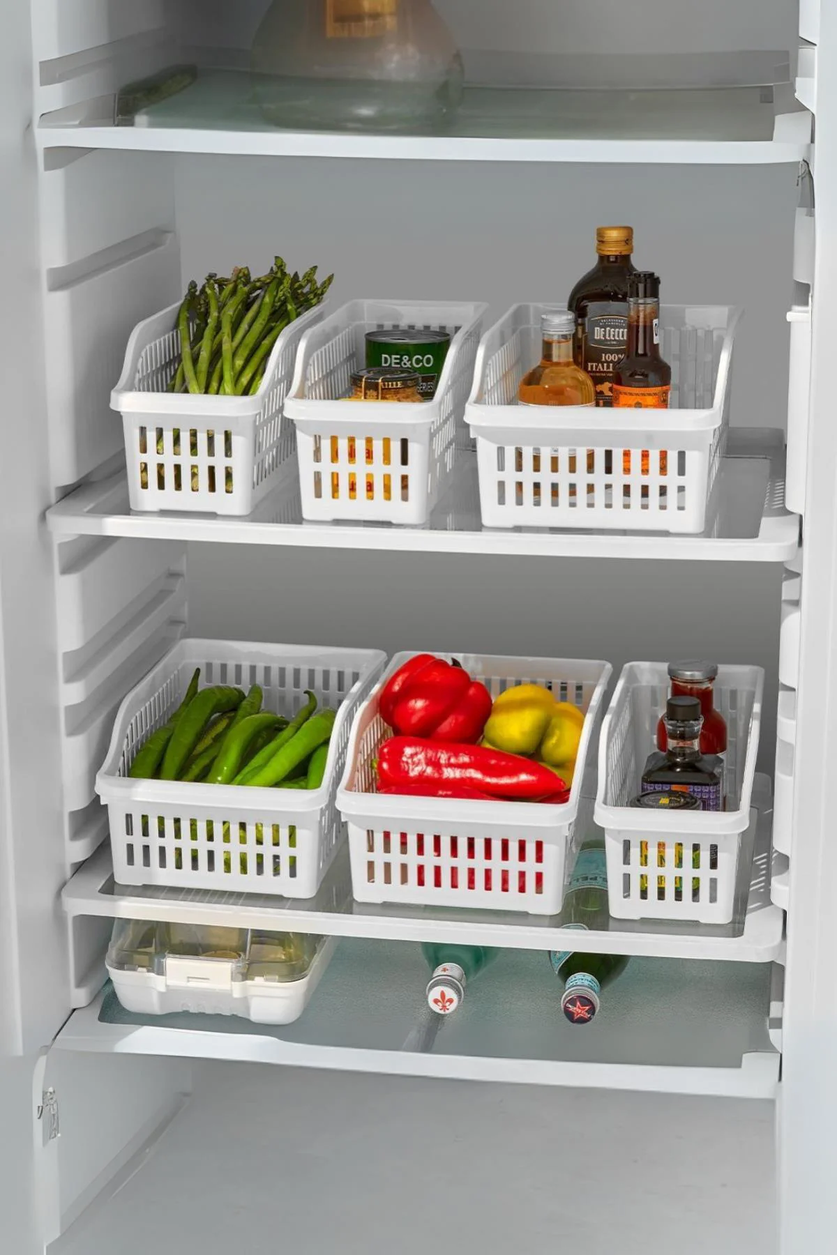 6 lı Buzdolabı Organizeri Düzenleyici Çok Amaçlı Dolap Düzenleyic