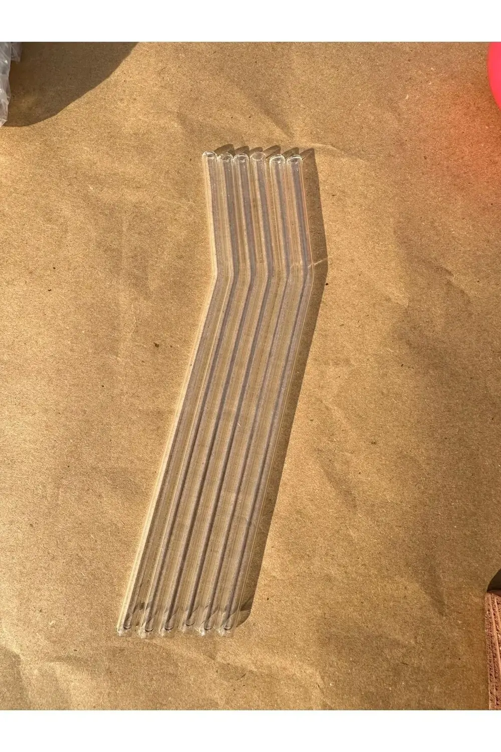 6' lı Cam Pipet 7 mm Eğimli 20 cm uzunluk Borosilikat Parti & Hob