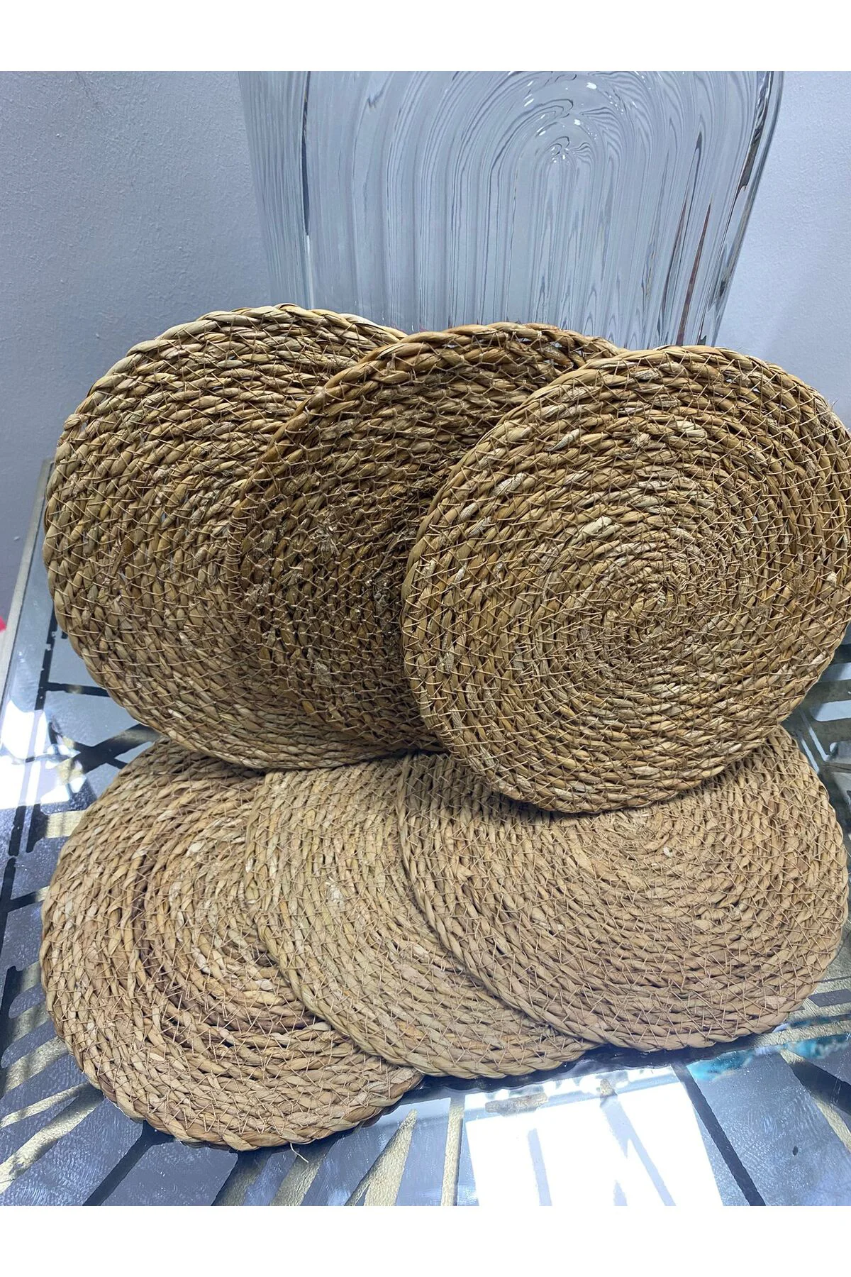 6 Lı Hasır Nihale Çaydanlık Altı 20cm