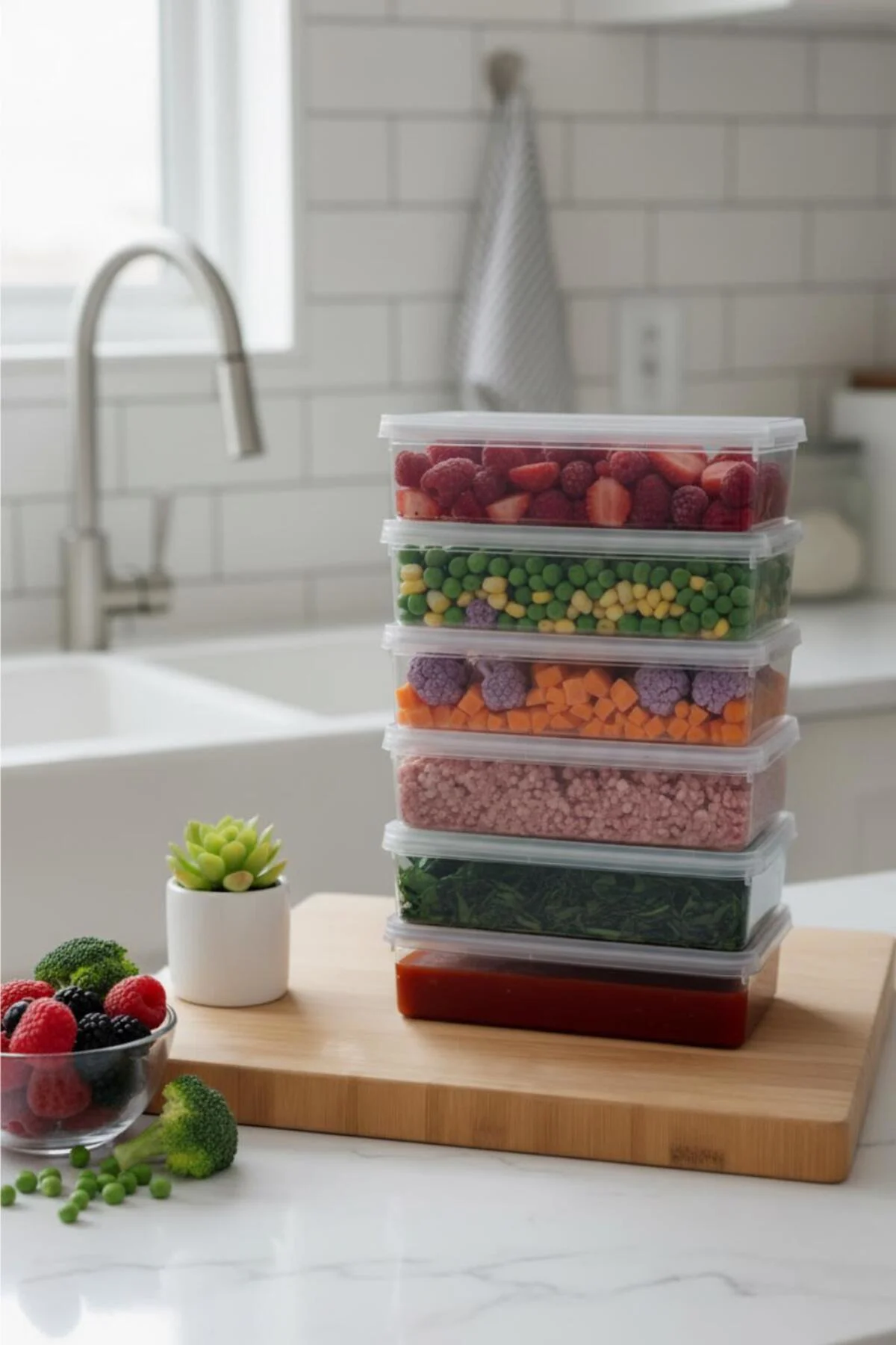 6 lı Kapaklı Derin Saklama Kabı Buzdolabı Düzenleyici 1.5 Lt