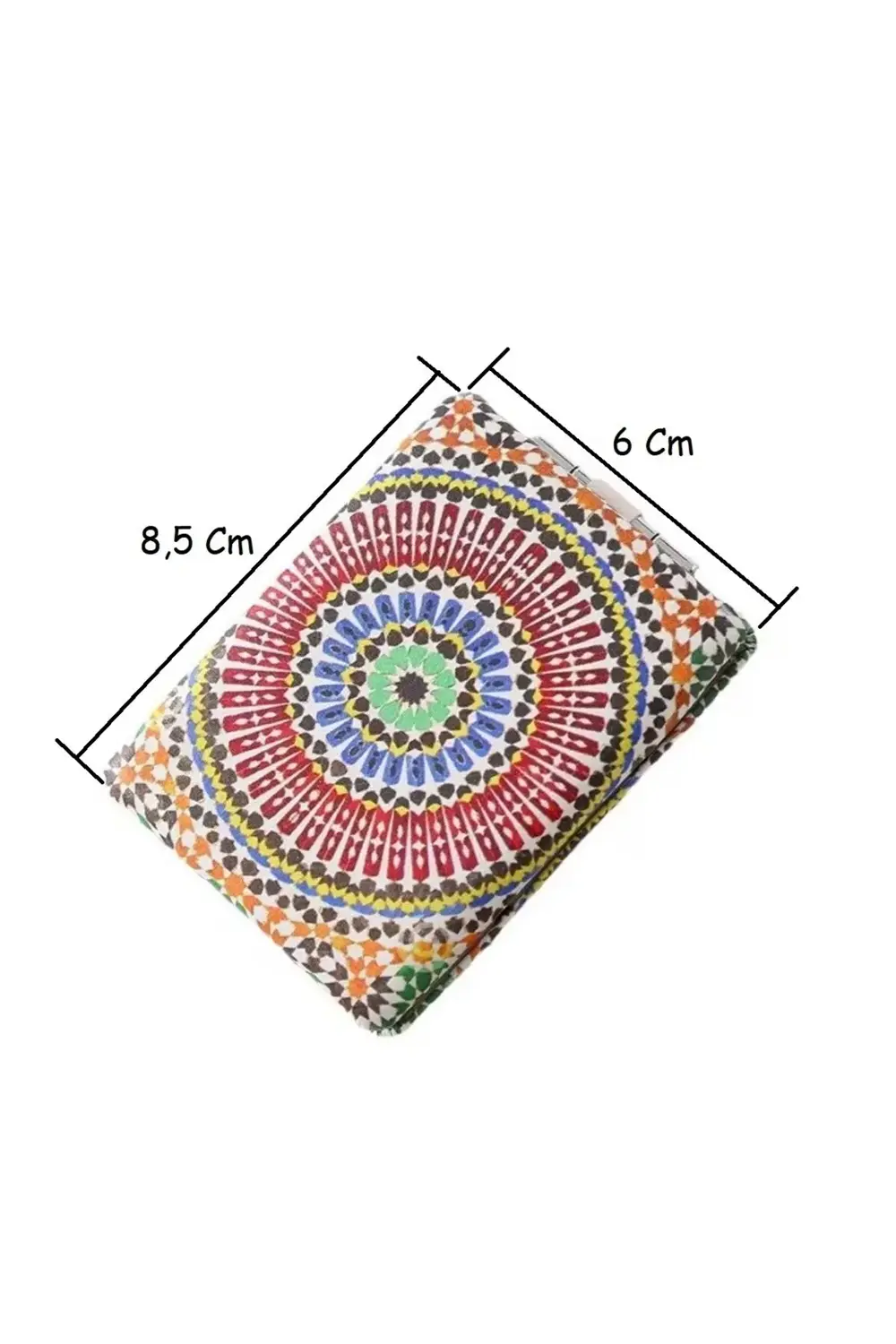 6 lı Mandala Desenli Katlanabilir Çift Taraflı Makyaj Aynası Seti