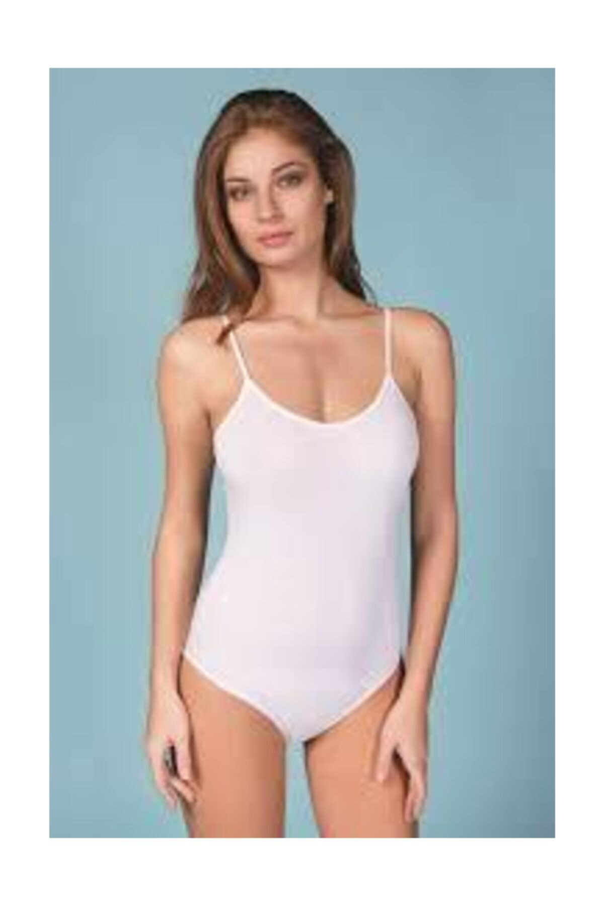6 lı Paket Berrak  İp Askılı Çıtçıtlı Body 2081