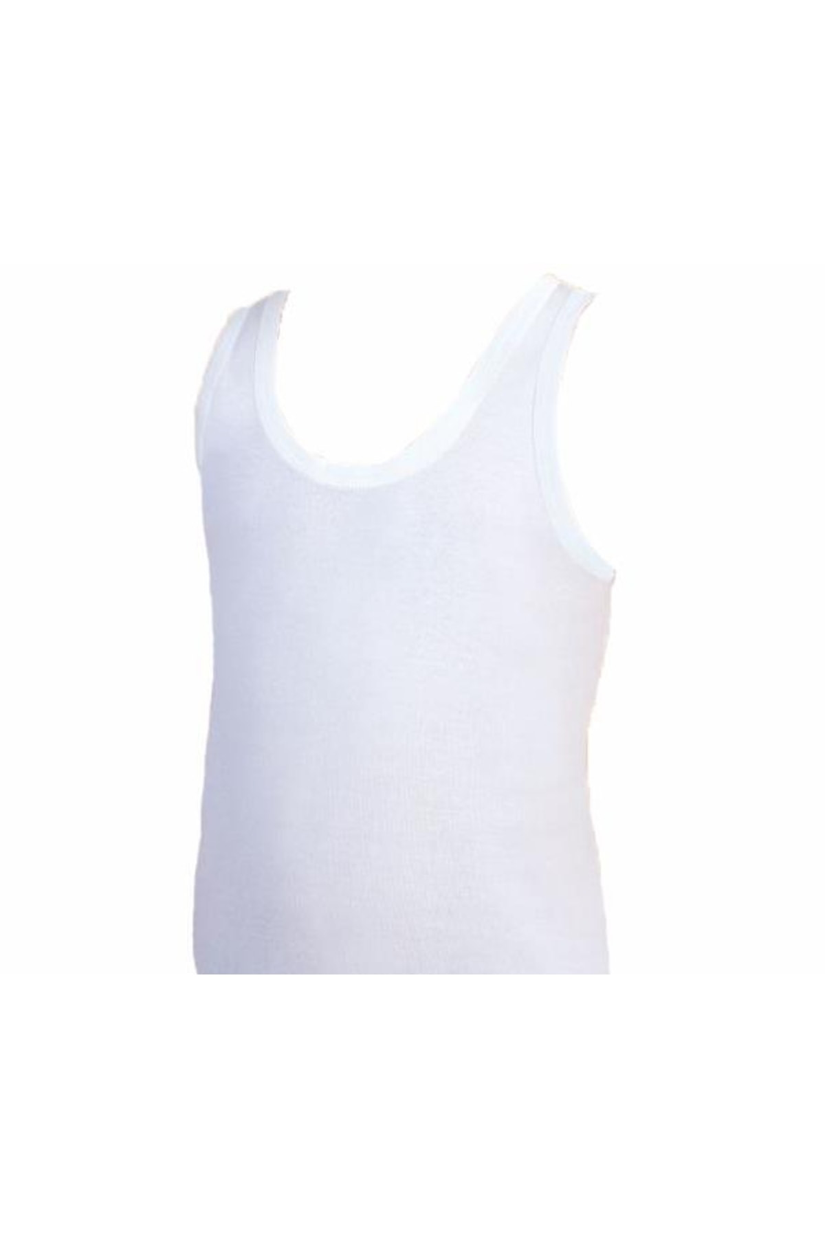 6 lı Paket Erkek Çocuk Ribana Atlet Beyaz E020