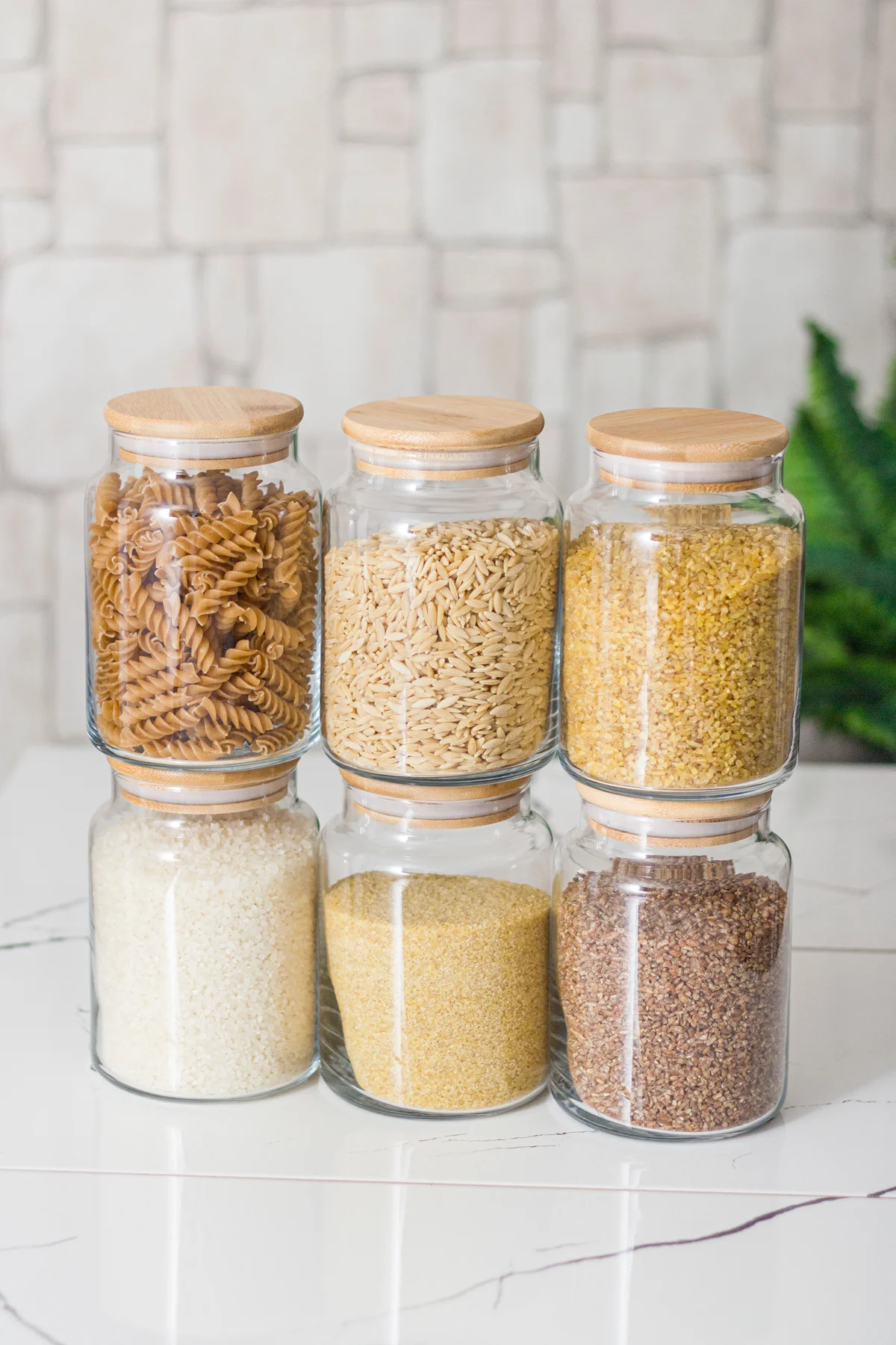 6 Lı Set Bambu Kapaklı Cam Kavanoz & Erzak Saklama Kabı 800 ml Orta Boy ( Vakum Kapak ) 6 Lı Set Bambu Kapaklı Cam Kavanoz & Erzak Saklama Kabı 800 ml Orta Boy ( Vakum Kapak ) - Görsel 2
