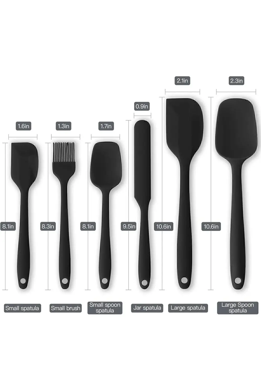 6 lı Takım Yanmaz Yapışmaz Mutfak Pasta Silikon Yumurta Fırçası K