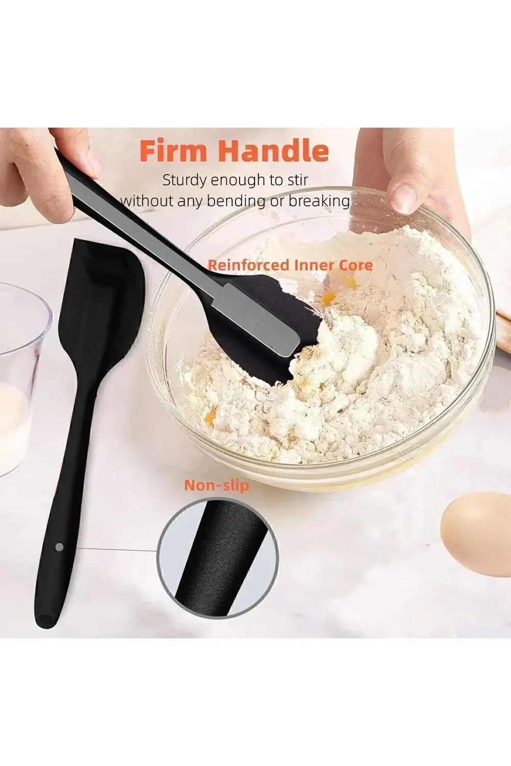 6 lı Takım Yanmaz Yapışmaz Mutfak Pasta Silikon Yumurta Fırçası K