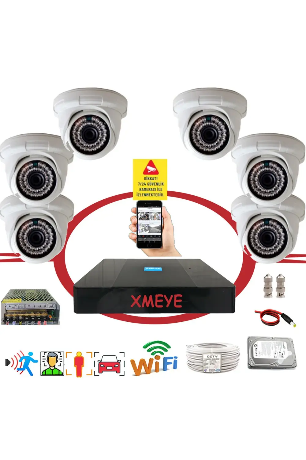 6' Lı Yapay Zeka Destekli Araç,yüz,insan Ve Hareket Algılayan 5 M