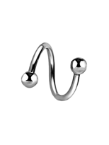 6 MM CERRAHİ ÇELİK SPİRAL TRAGUS HELİX KIKIRDAK DUDAK GÖBEK  KIVR