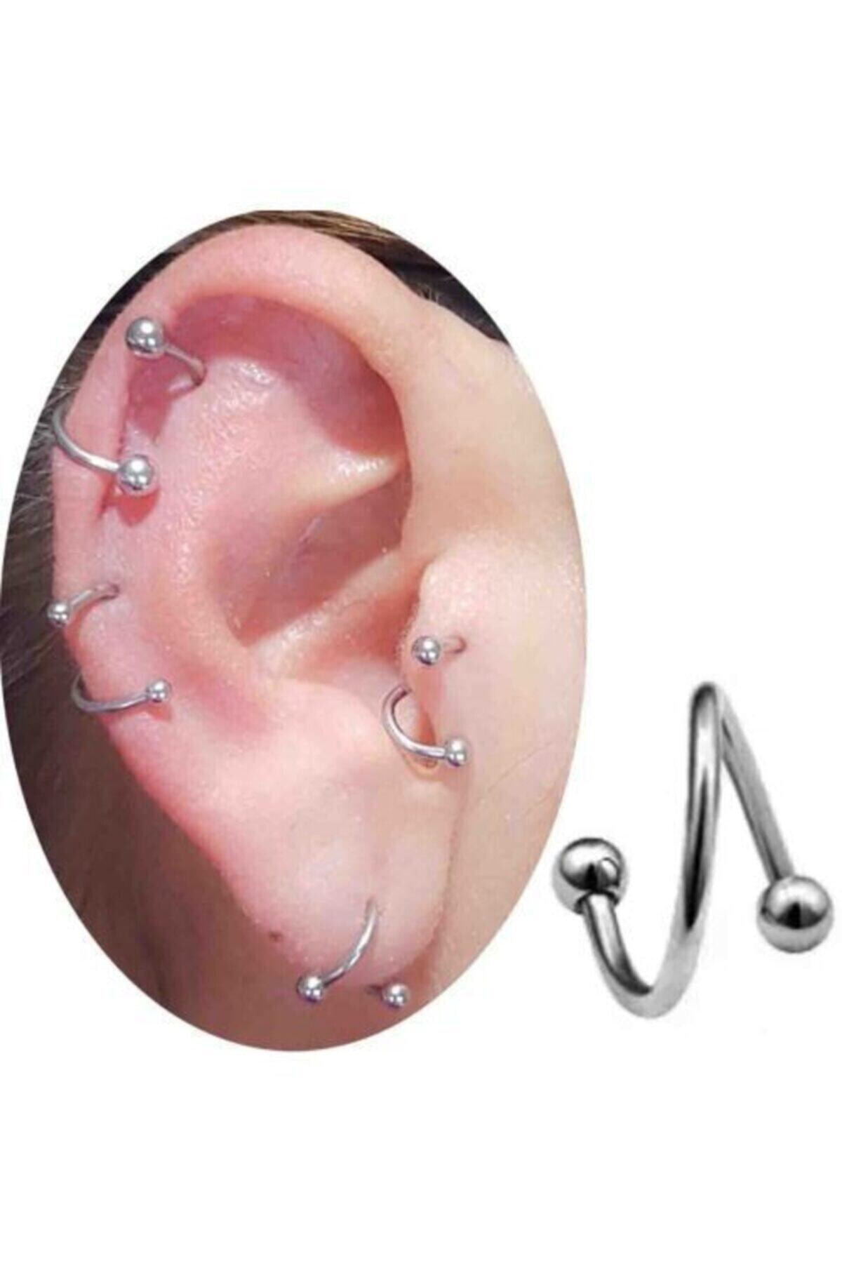 6 Mm Cerrahi Çelik Tragus-helix-kıkırdak Piercing