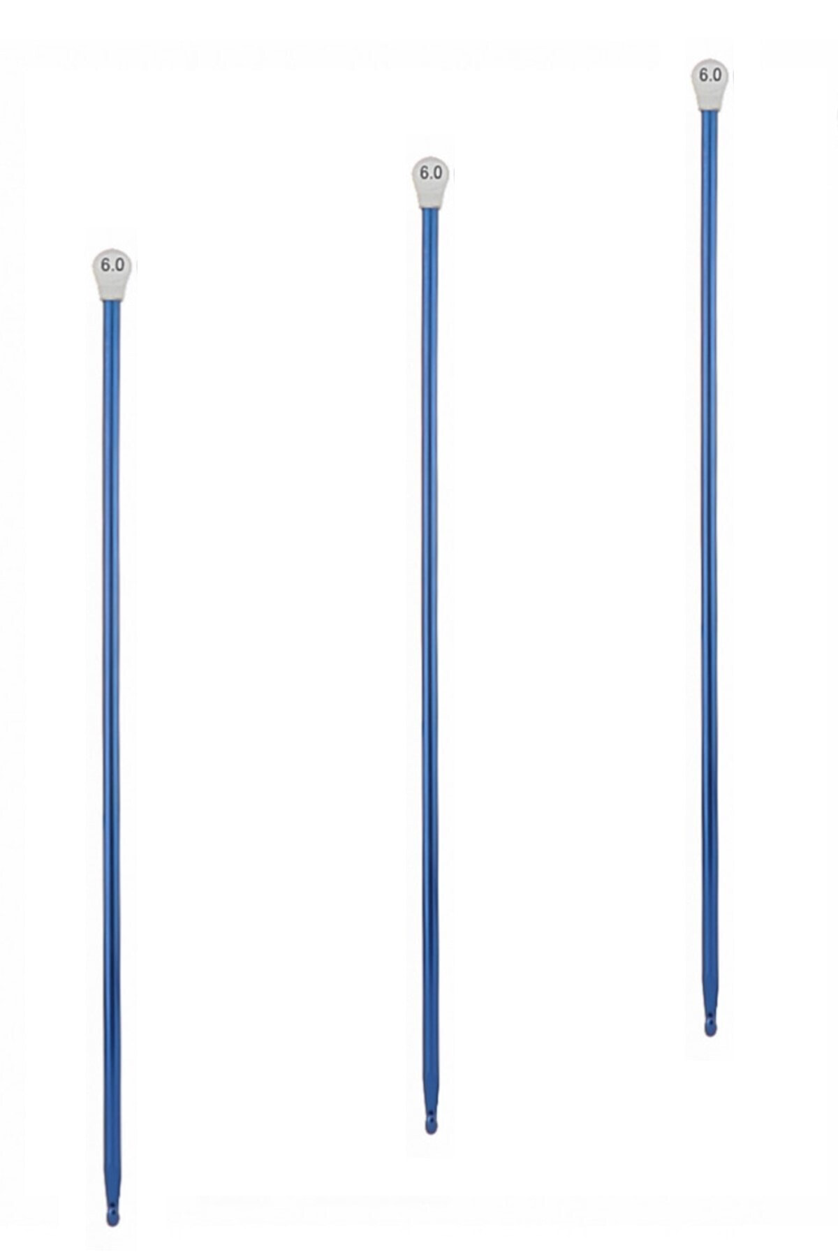 Skc #6 Numara (6Mm) Gagalı Renkli Örgü Şişi - Tunus İşi, Afgan İşi Ga