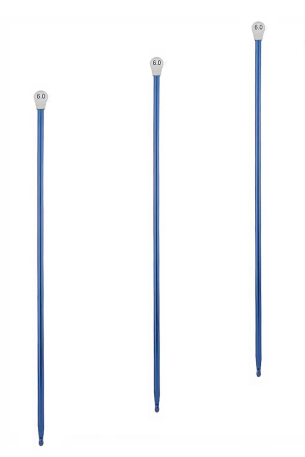 Skc #6 Numara (6Mm) Gagalı Renkli Örgü Şişi - Tunus İşi, Afgan İşi Ga