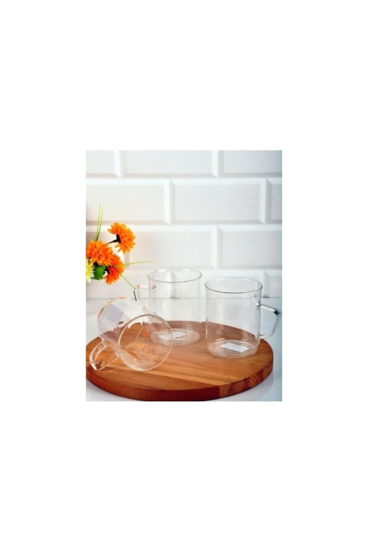 6 Parça 6 Adet Borosilikat Isıya Dayanıklı Termisil Cam Kupa Bard