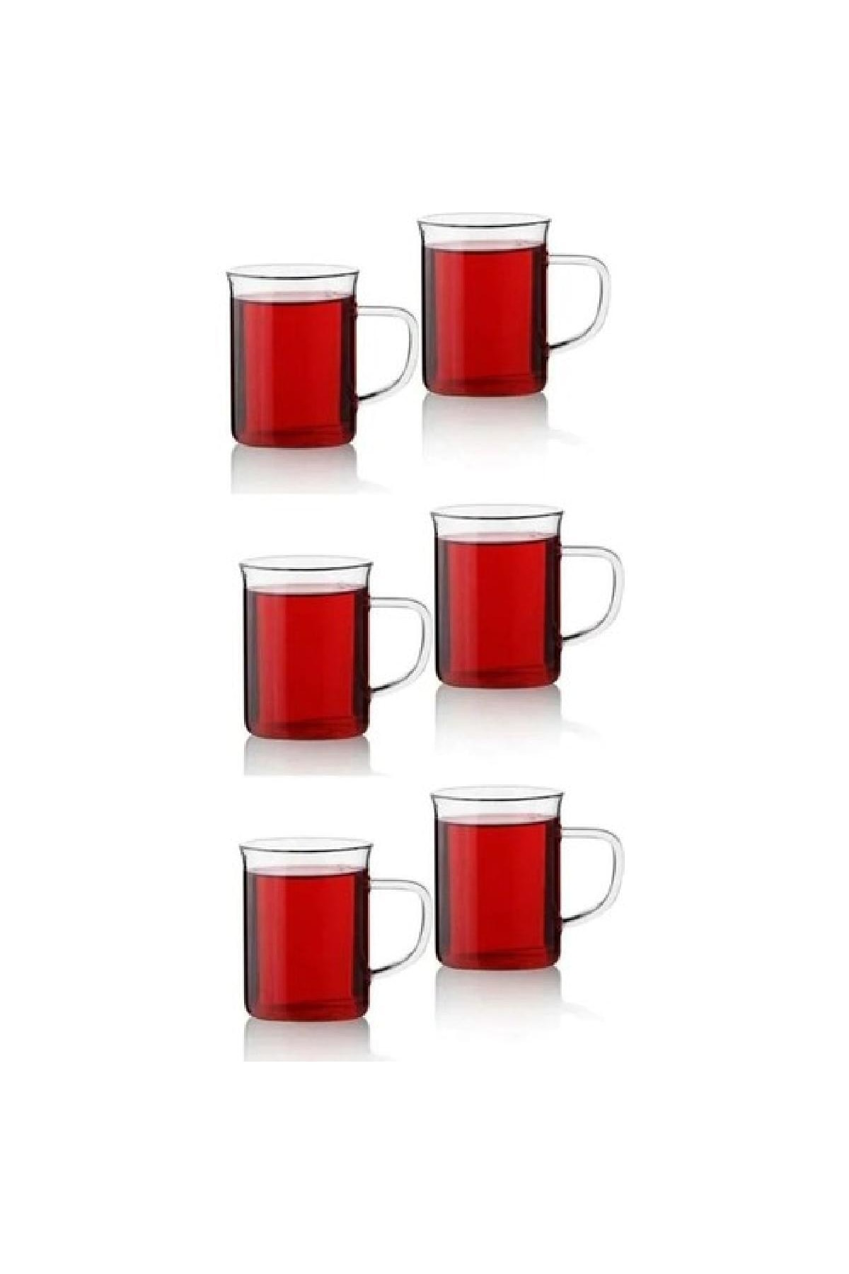 6 Parça 6 Adet Borosilikat Isıya Dayanıklı Termisil Cam Kupa Bard