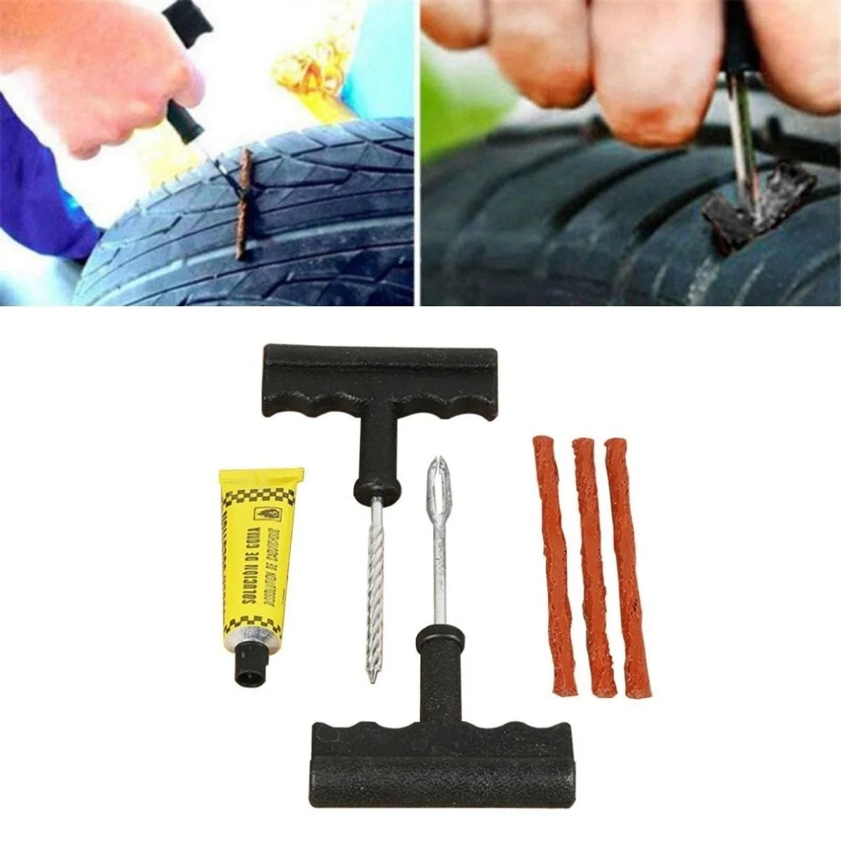6 Parça Araba Motosiklet Otomobil Bisiklet Lastik Tamir Kiti Araç Bakım Seti Bx40 Fiyatı, Yorumları ve Özellikleri