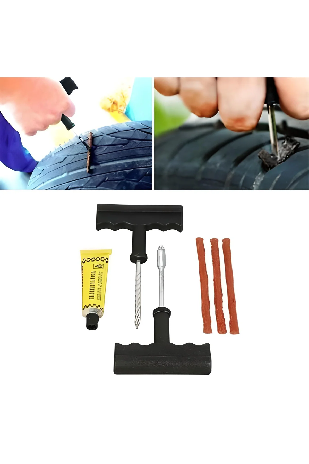 6 Parça Araba Motosiklet Otomobil Bisiklet Lastik Tamir Kiti Araç